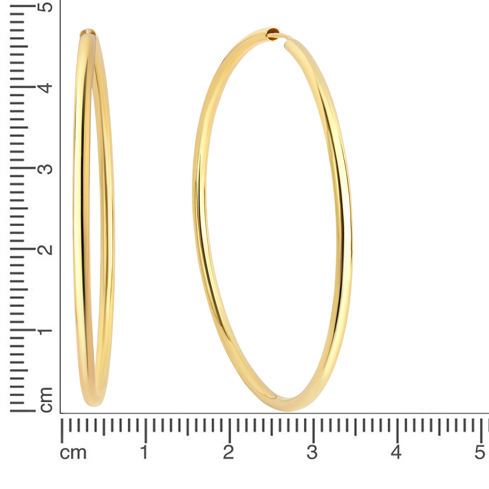 Steckcreolen 925-Sterling Silber vergoldet