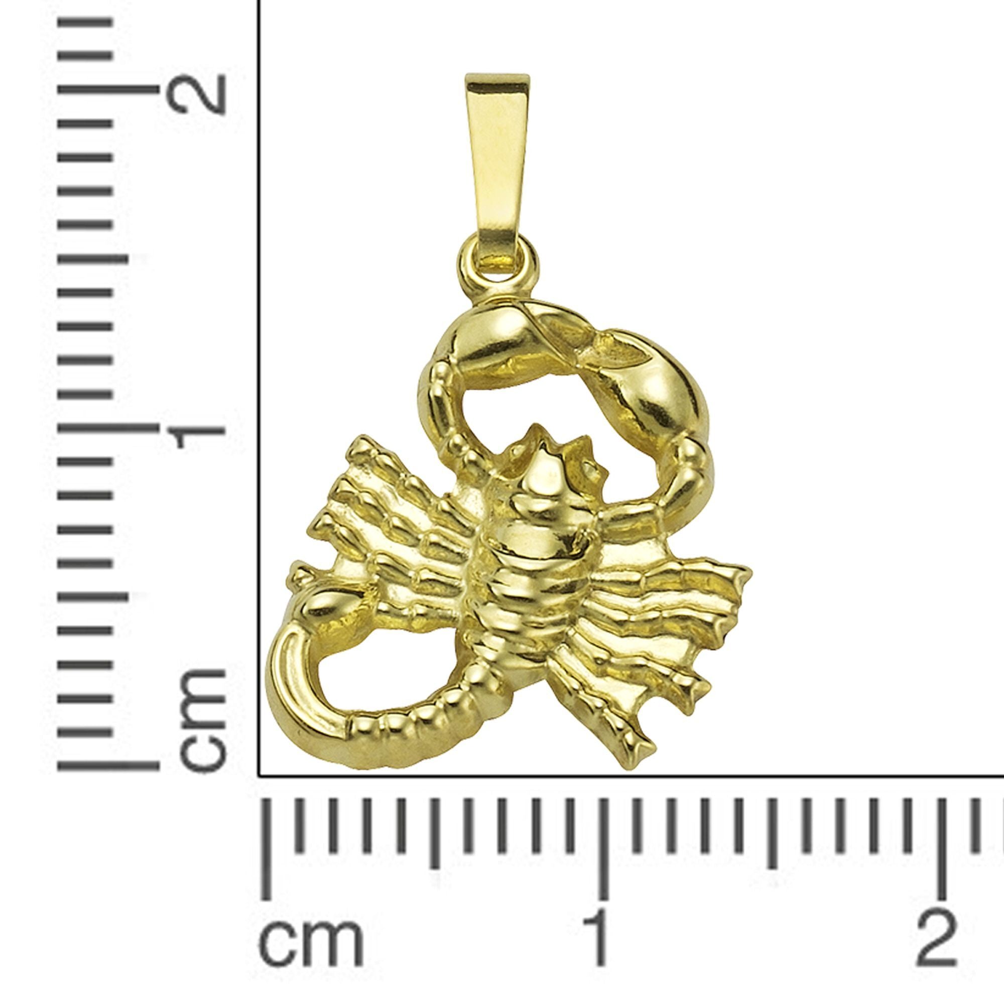 Anhänger Sternzeichen Skorpion 585/- Gelbgold glanz