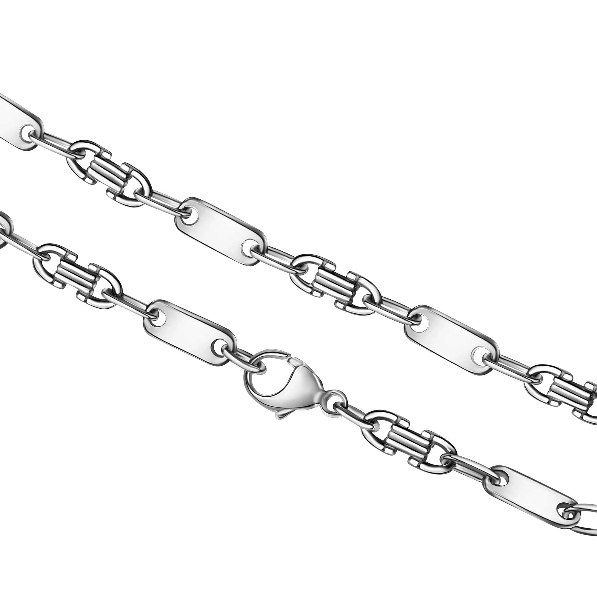 Collier 925/- Sterling Silber weiß Fantasiekette  50 cm