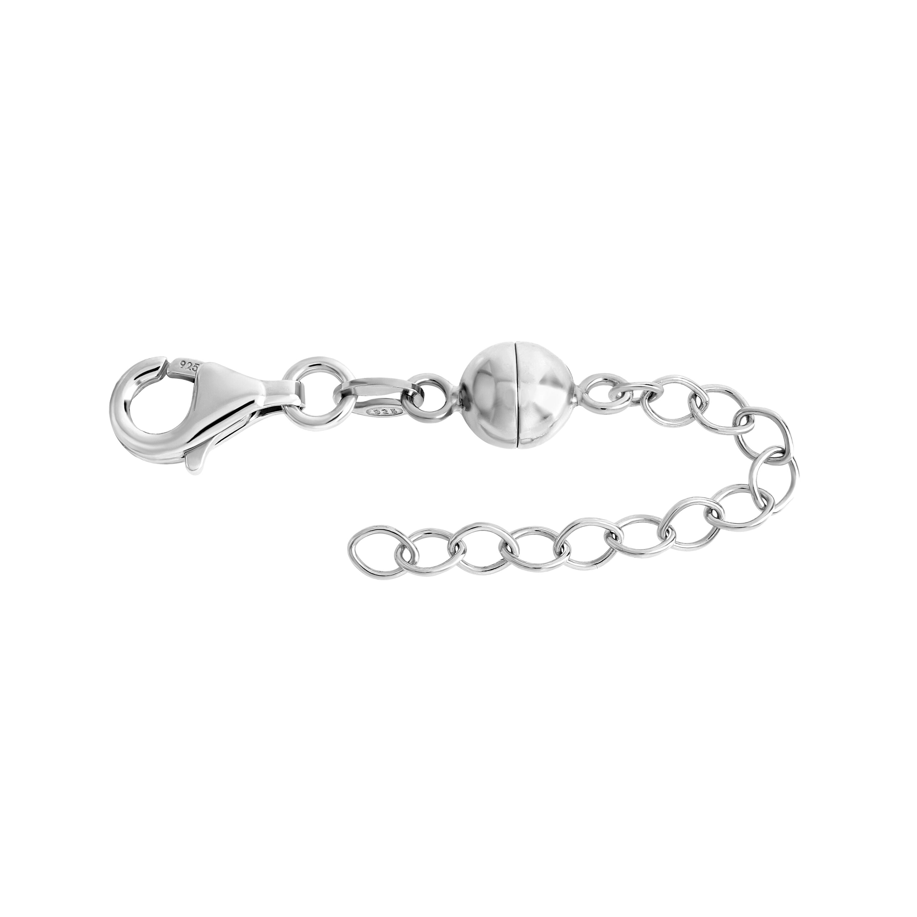 Magnetschließe 925/- Sterling Silber rhodiniert