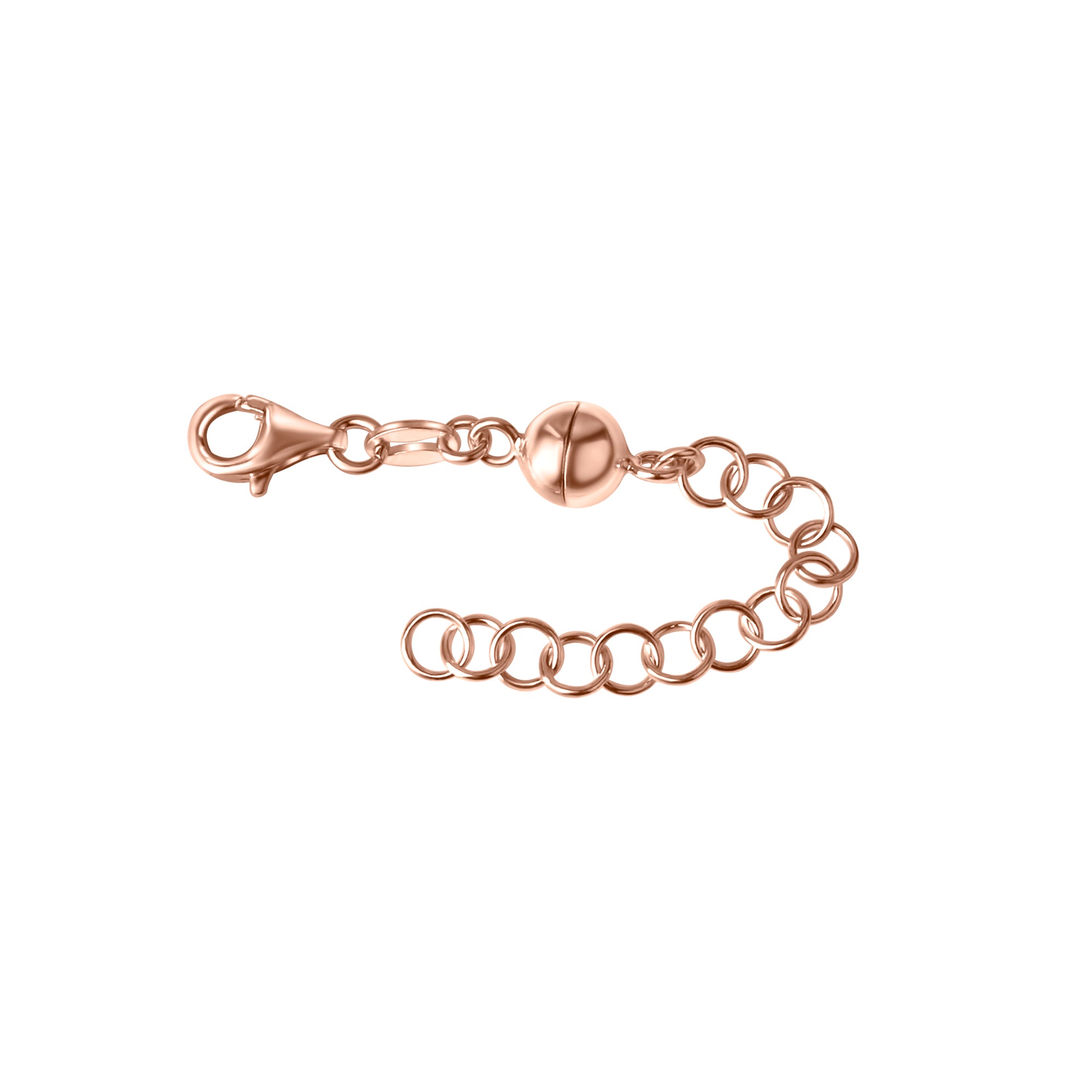 Magnetschließe 925/- Sterling Silber rotvergoldet