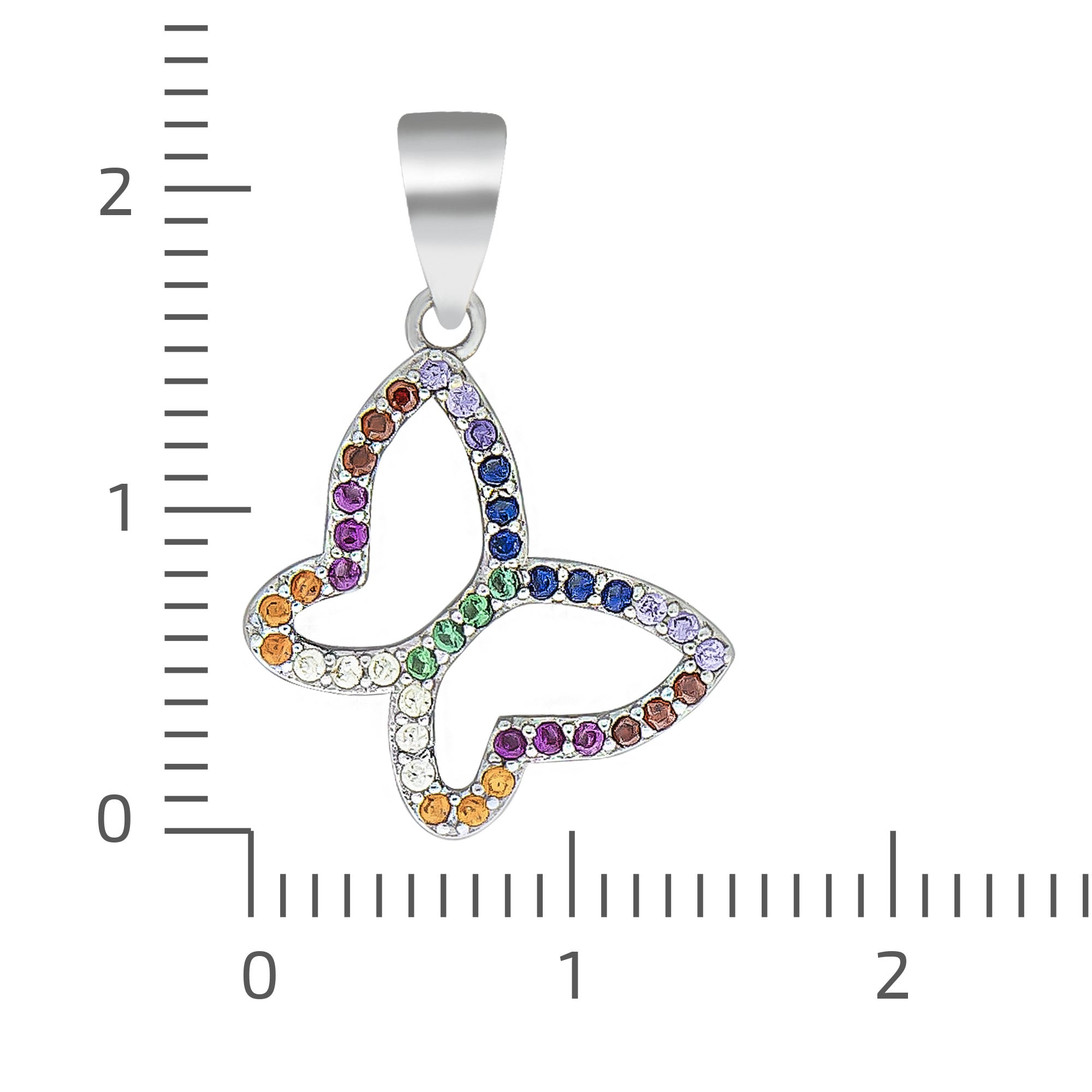 Anhänger Motiv Schmetterling 925/- Sterling Silber rhodiniert