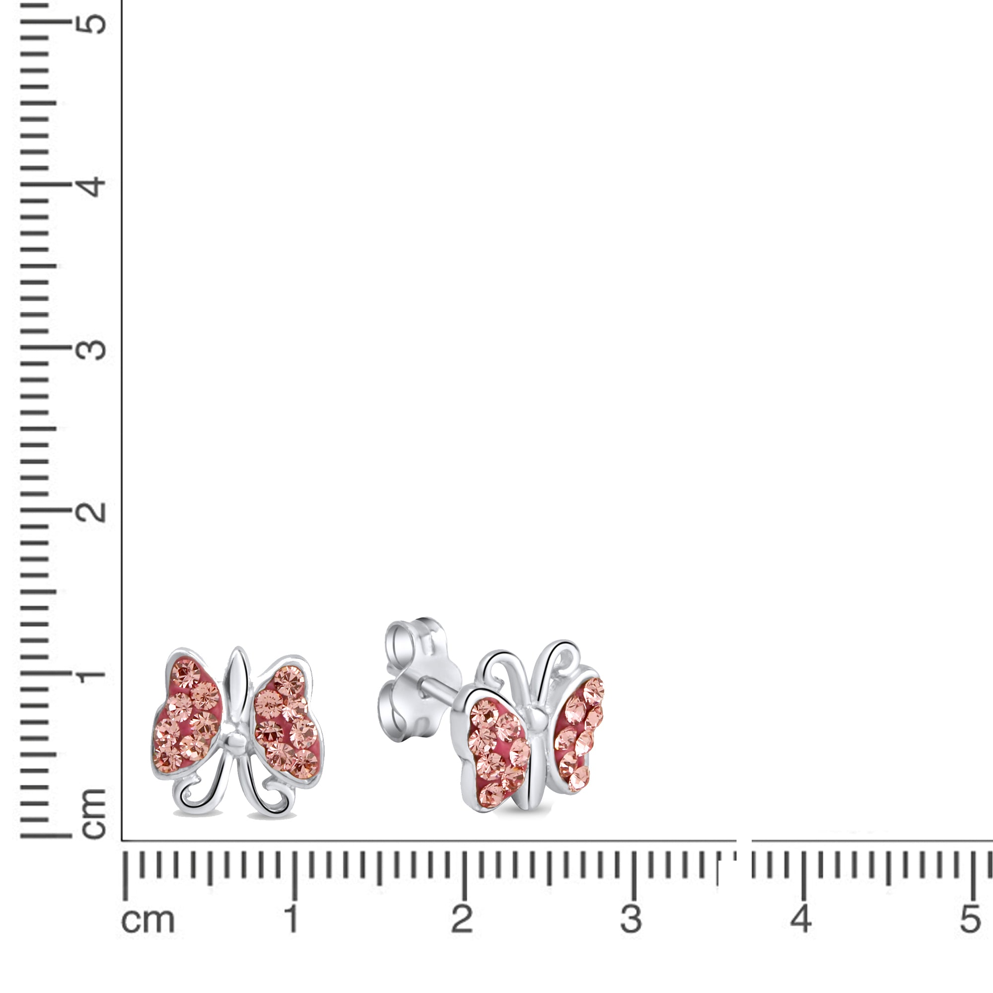 Ohrringe 925 Sterling Silber Schmetterling