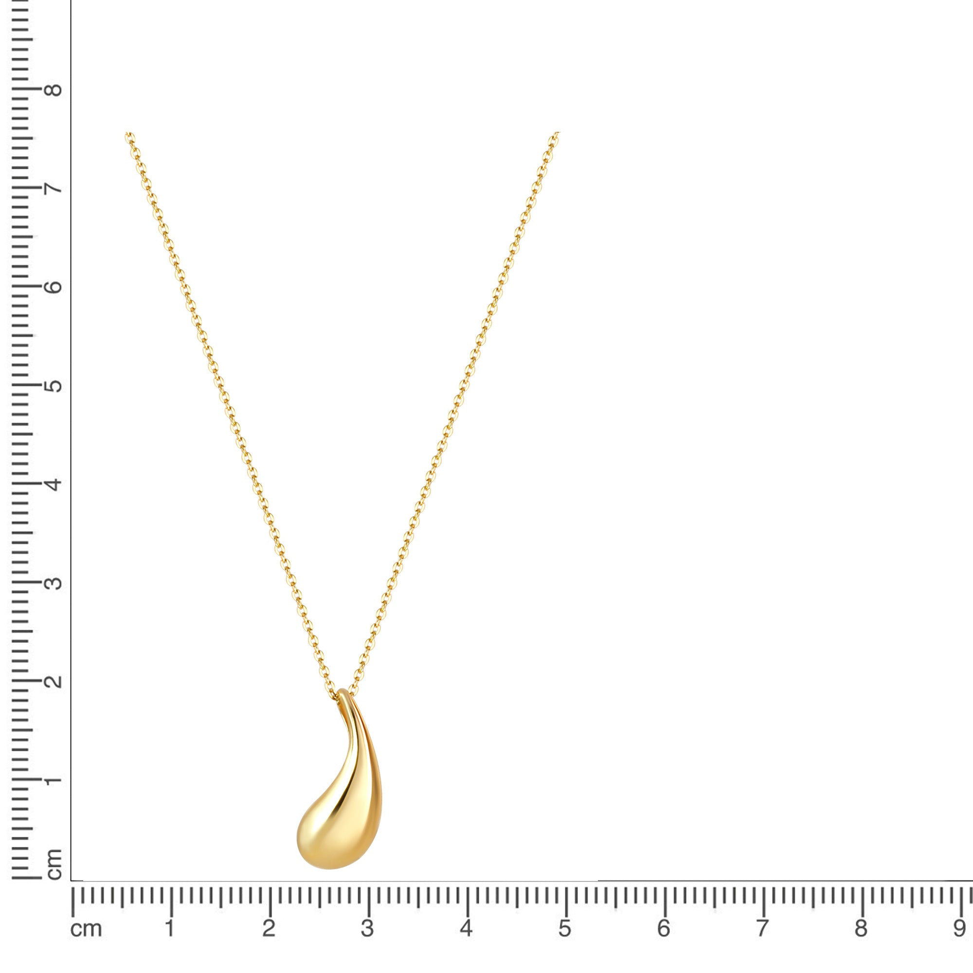 Anhänger mit Kette 925 Sterling Silber vergoldet 45cm