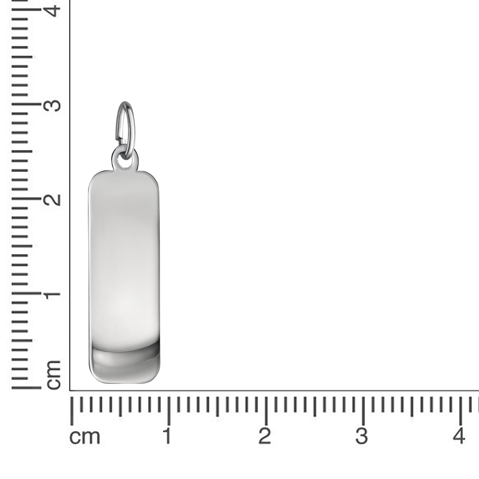 Anhänger 925/- Sterling Silber rhodiniert Platte