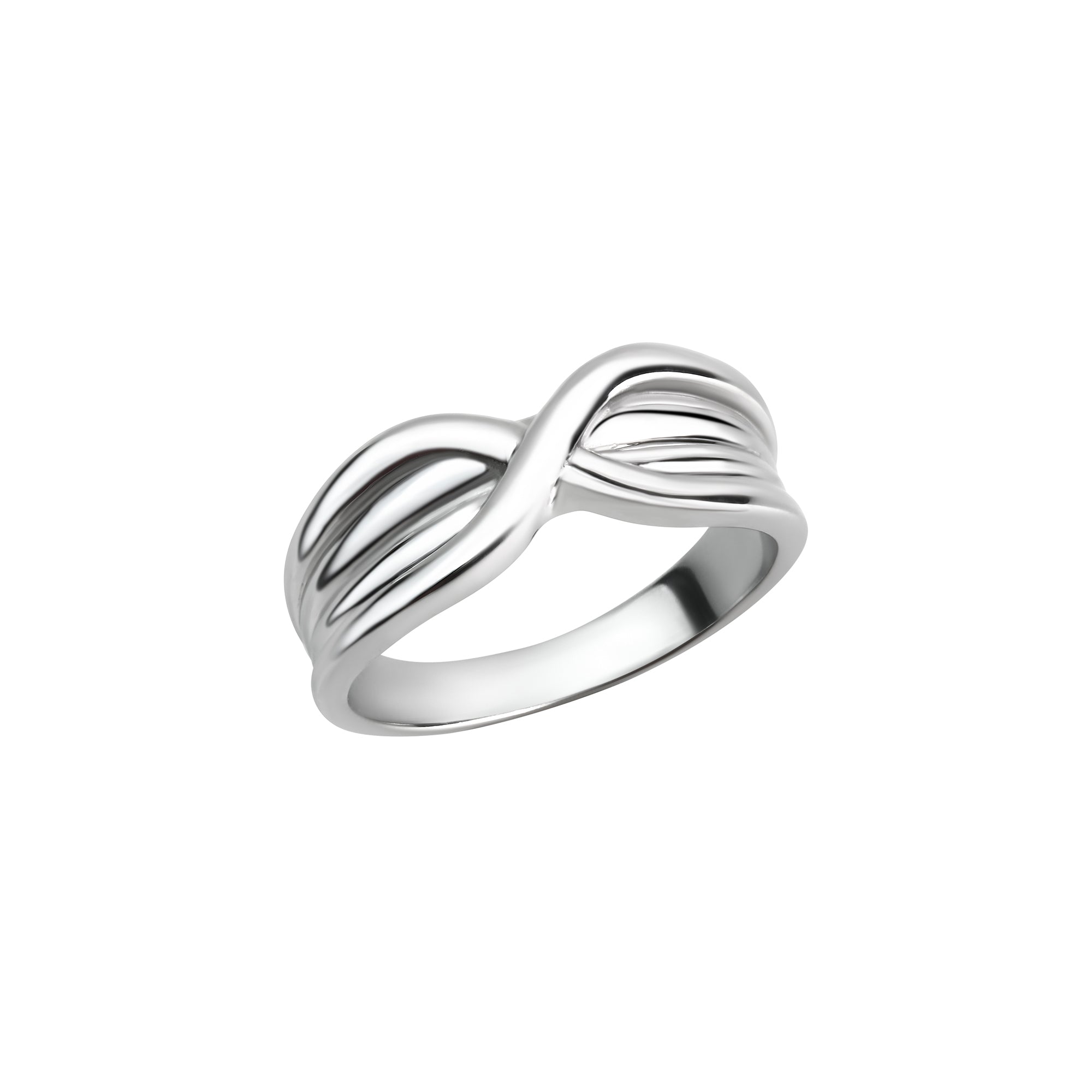 Ring 925/- Sterling Silber rhodiniert - Ringgröße: 022 (68,3)