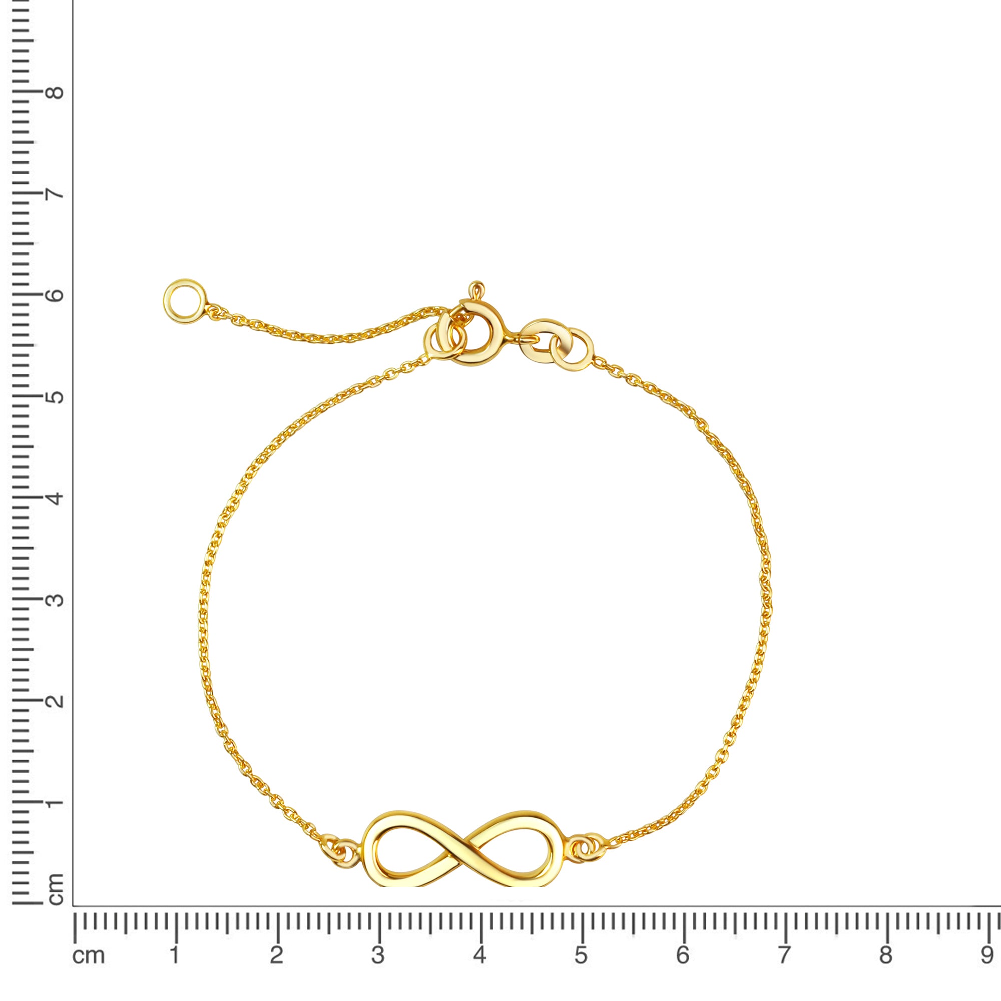 Armband 925/- Sterling Silber vergoldet Infinity