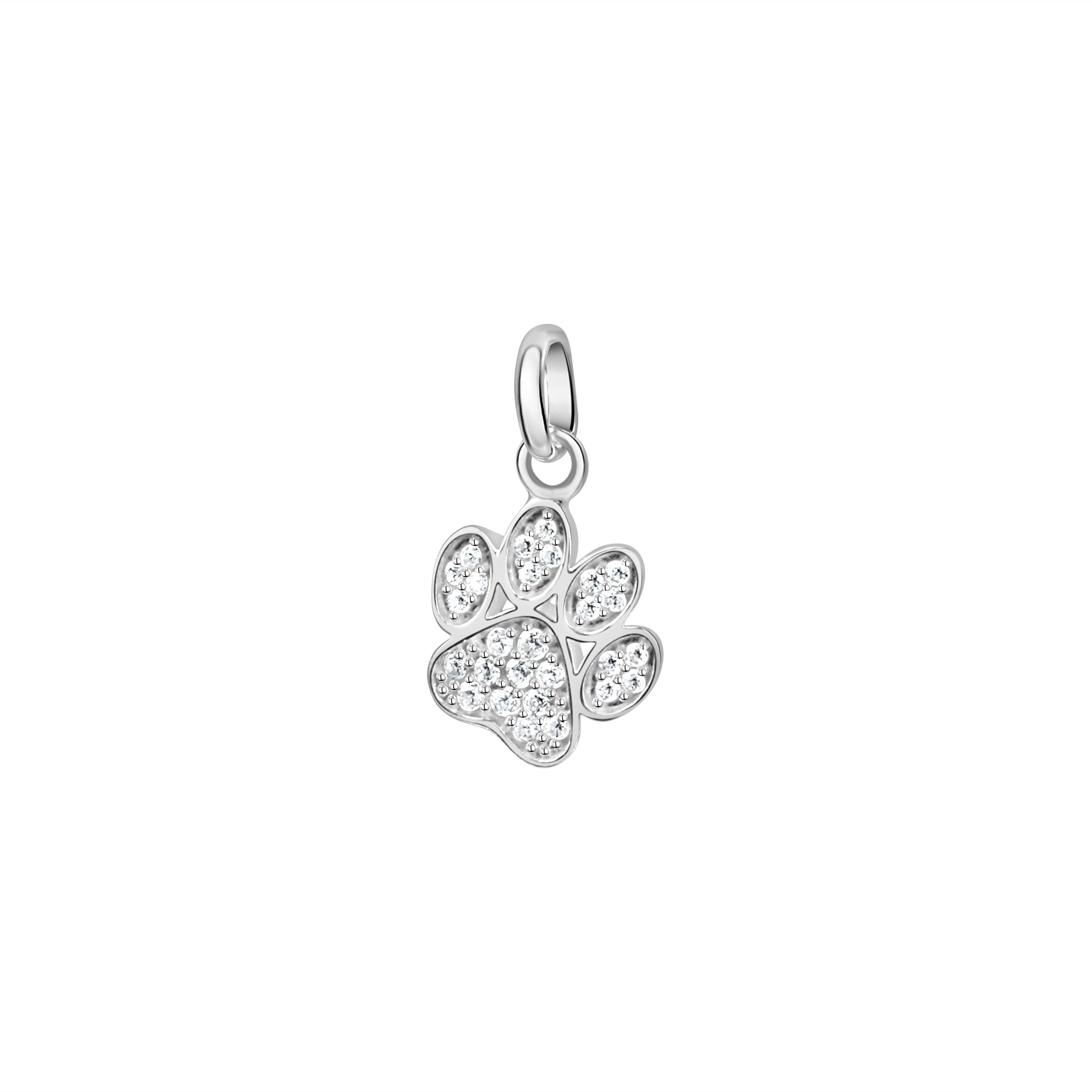 Anhänger 925/- Sterling Silber rhodiniert Pfote
