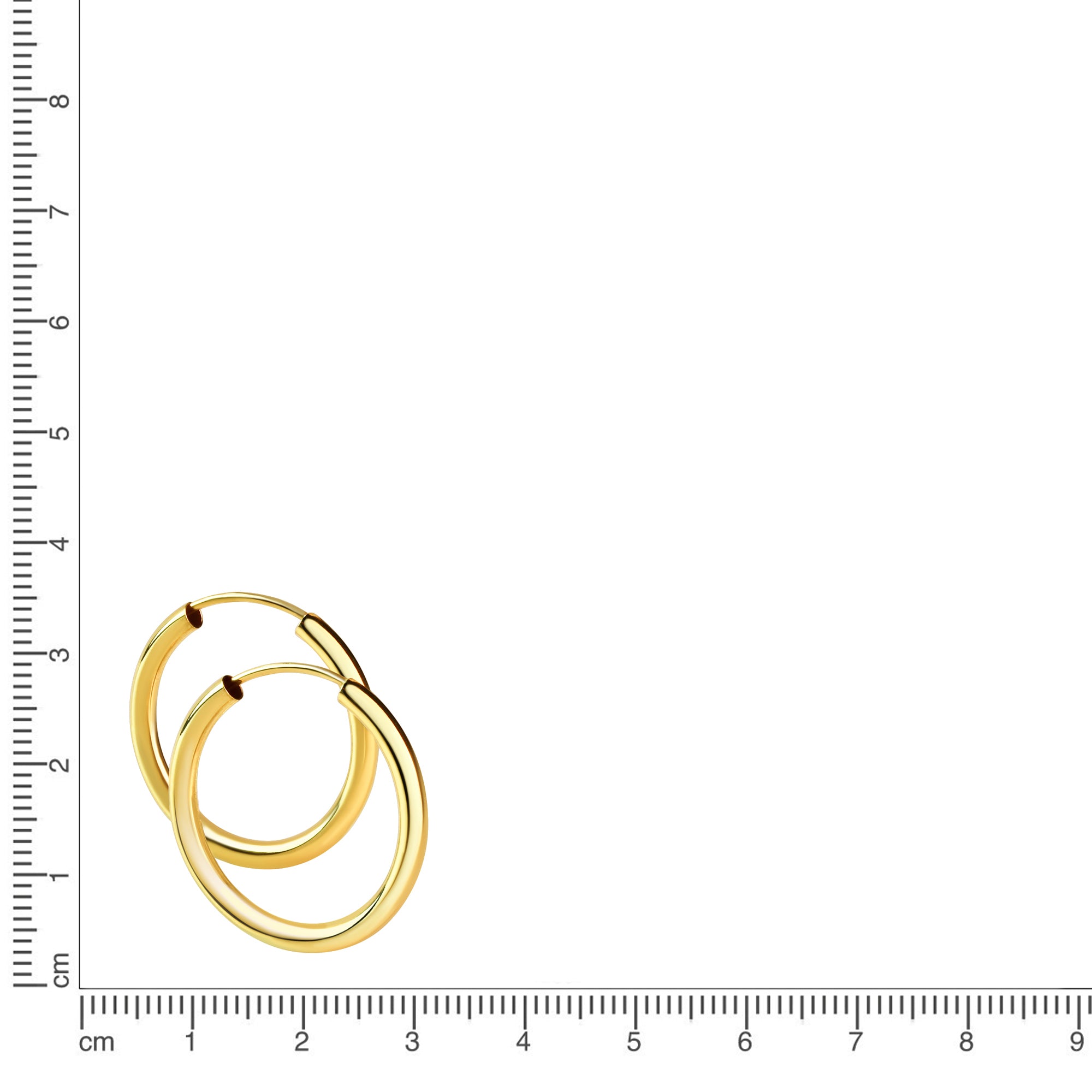 Creolen 925/- Sterling Silber vergoldet 30mm