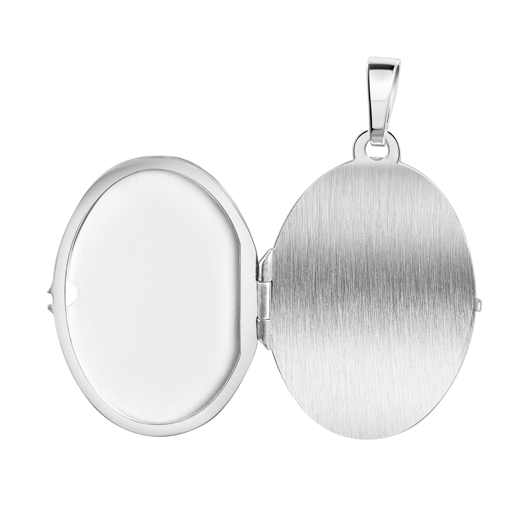 Anhänger 925/- Sterling Silber rhodiniert oval