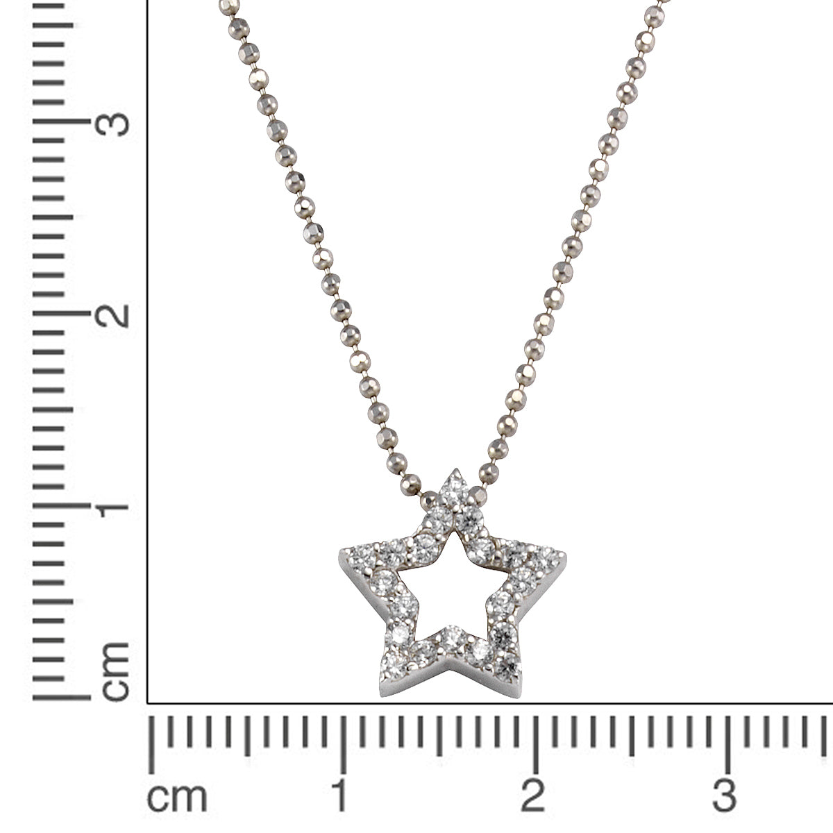 Anhänger mit Kette 925Rhodiniert