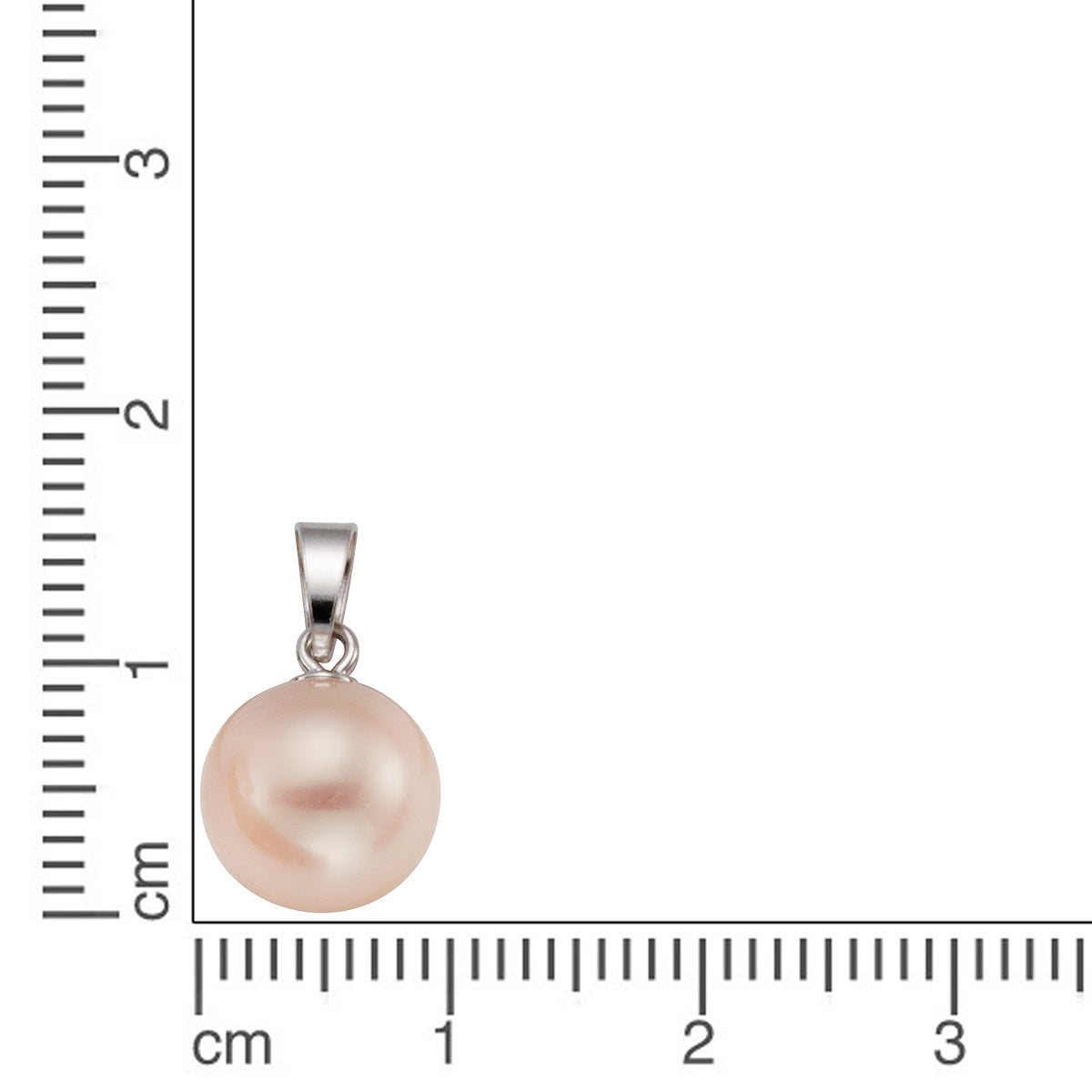 Anhänger 925 Silber rhodiniert Süßwasserzuchtperle natur-pink