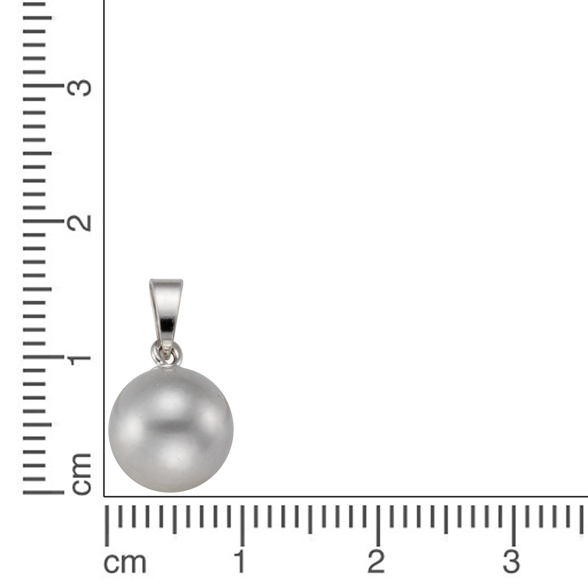 Anhänger 925 Silber rhodiniert Süßwasserzuchtperle grau