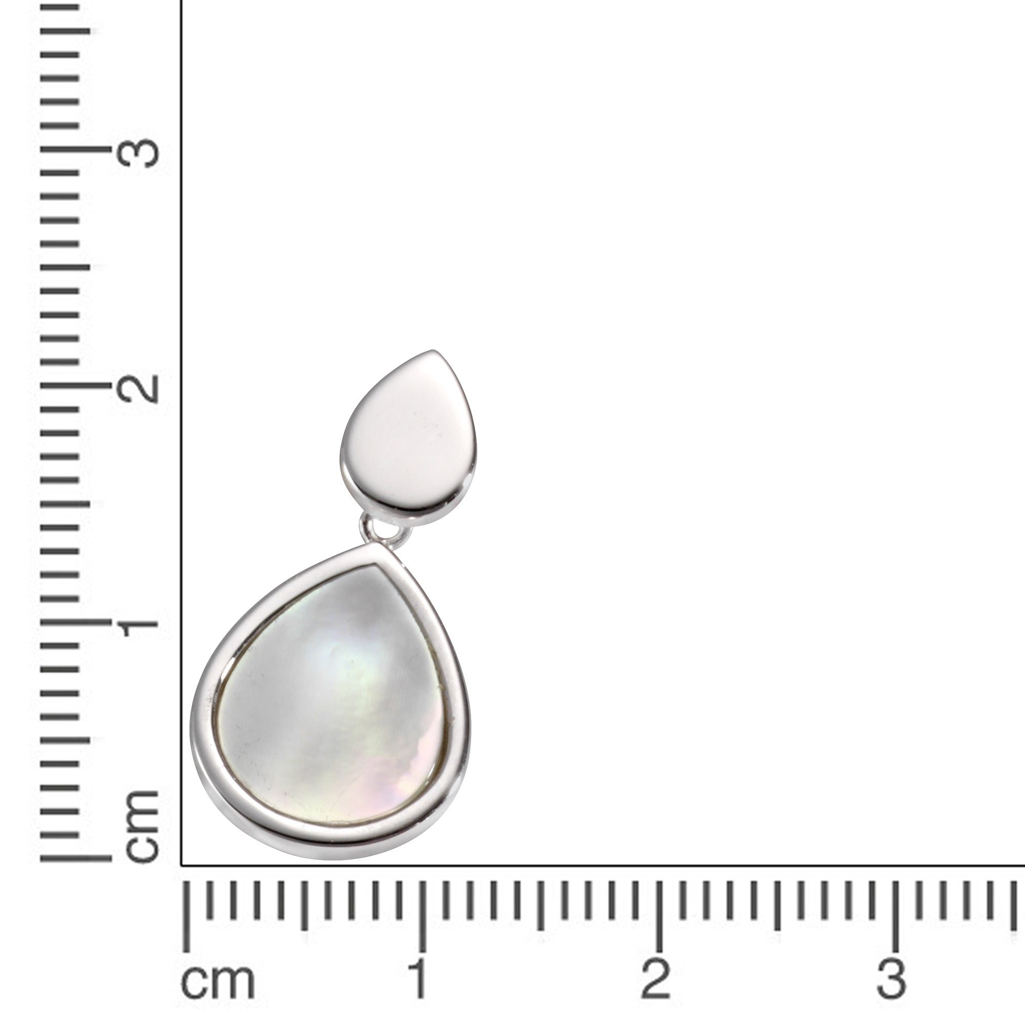 Anhänger 925 Silber Perlmutt Tropfen