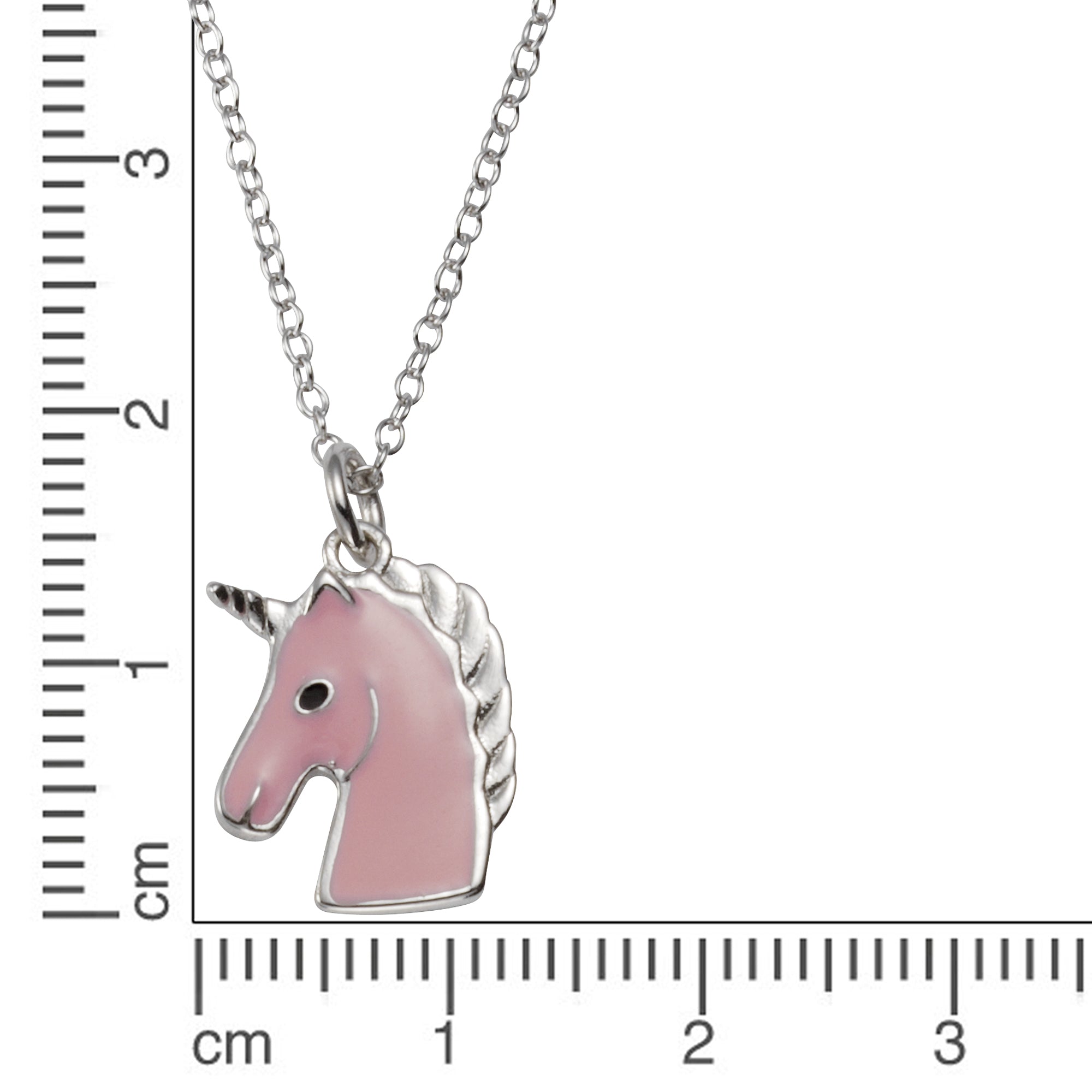 Anhänger mit Kette 925/- Silber Einhorn
