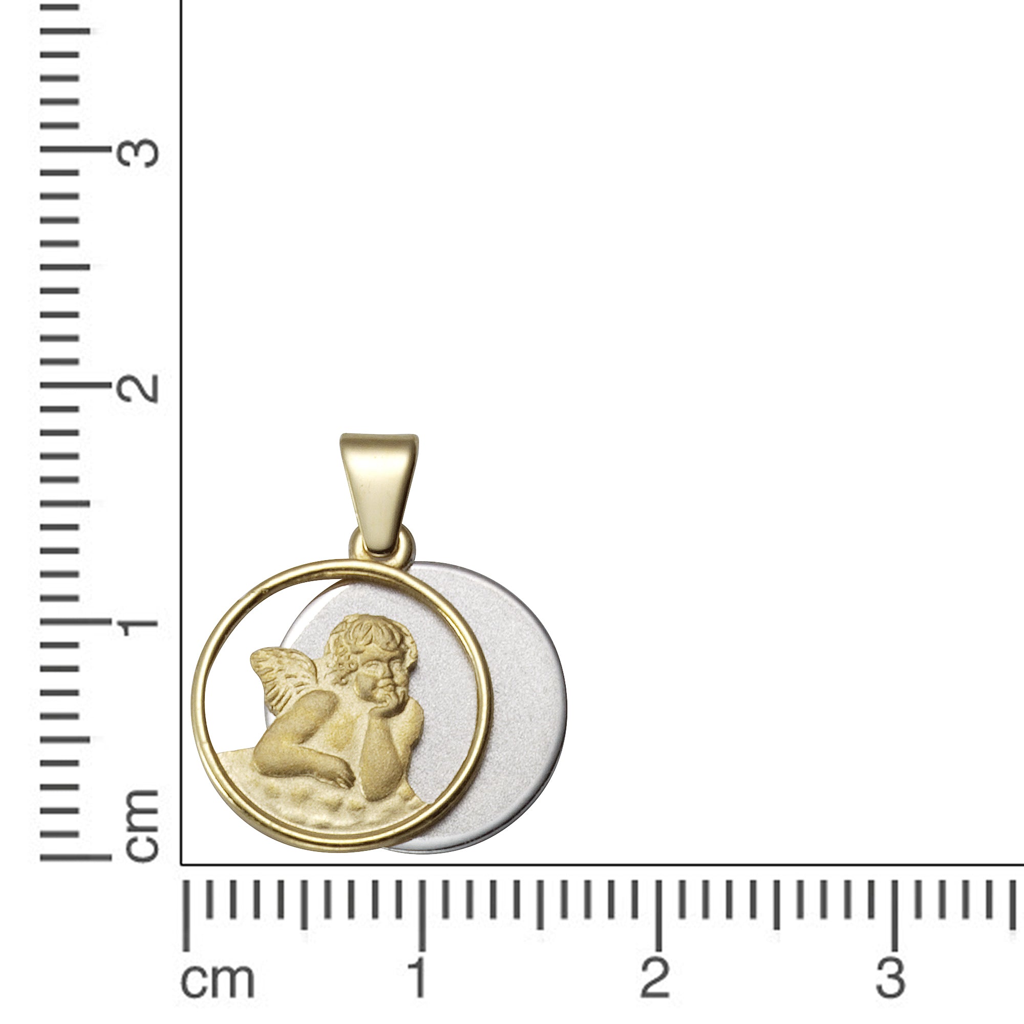 Anhänger 375/- Gold bicolor Engel