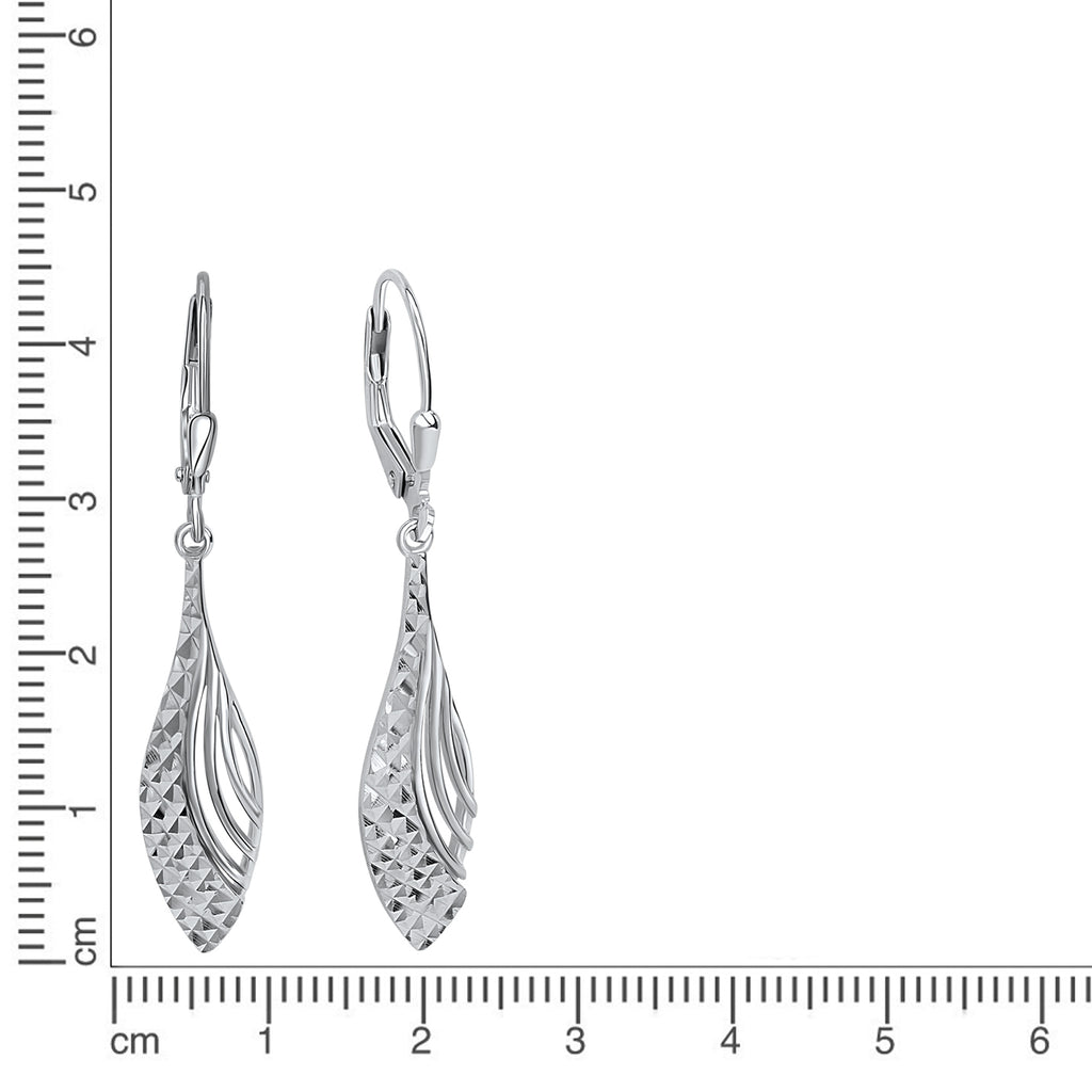Ohrhänger 925 Silber glanz/diamantiert