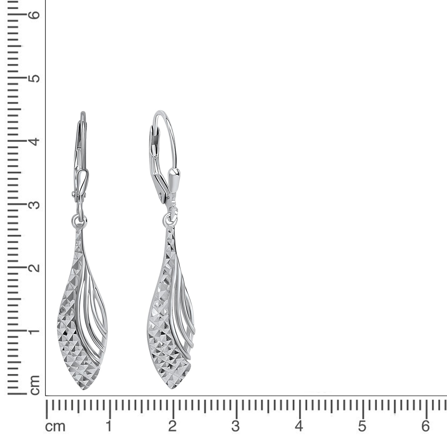 Ohrhänger 925 Silber glanz/diamantiert
