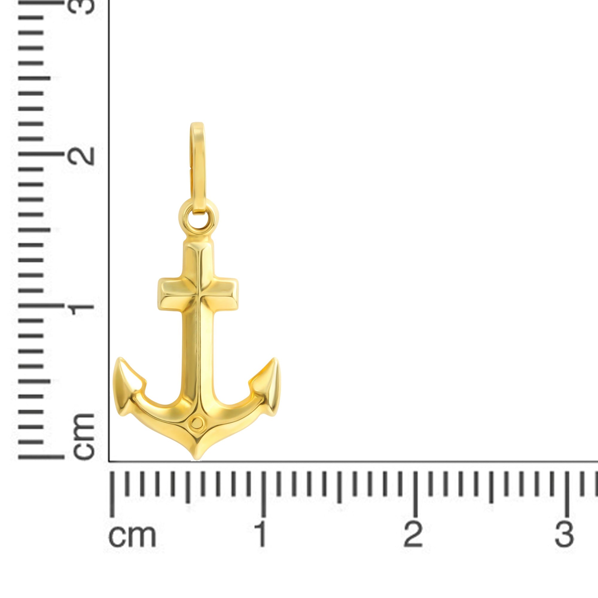 Anhänger 333 Gelbgold Motiv Anker