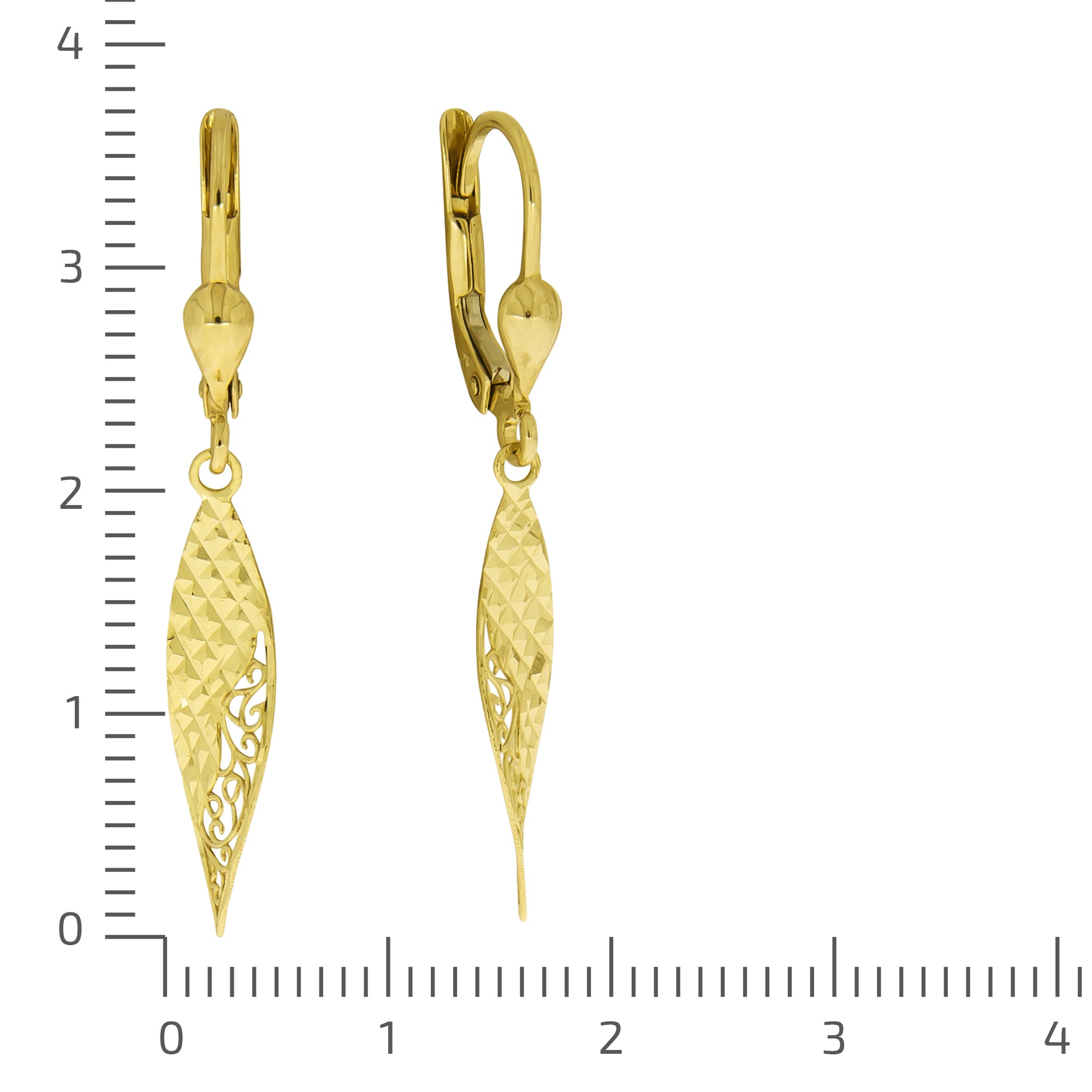 Ohrhänger 375 Gelbgold