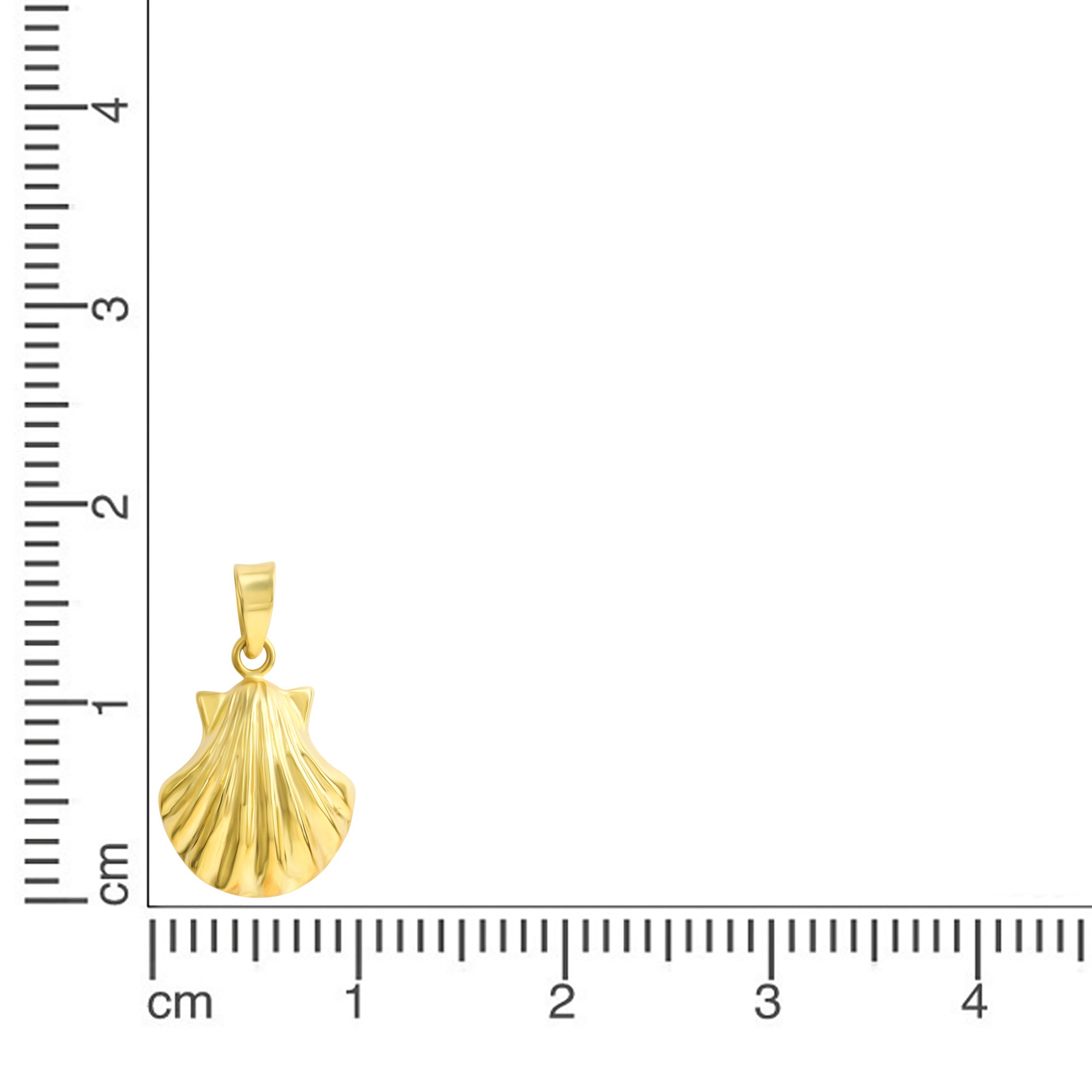 Anhänger 333 Gelbgold Muschel Motiv