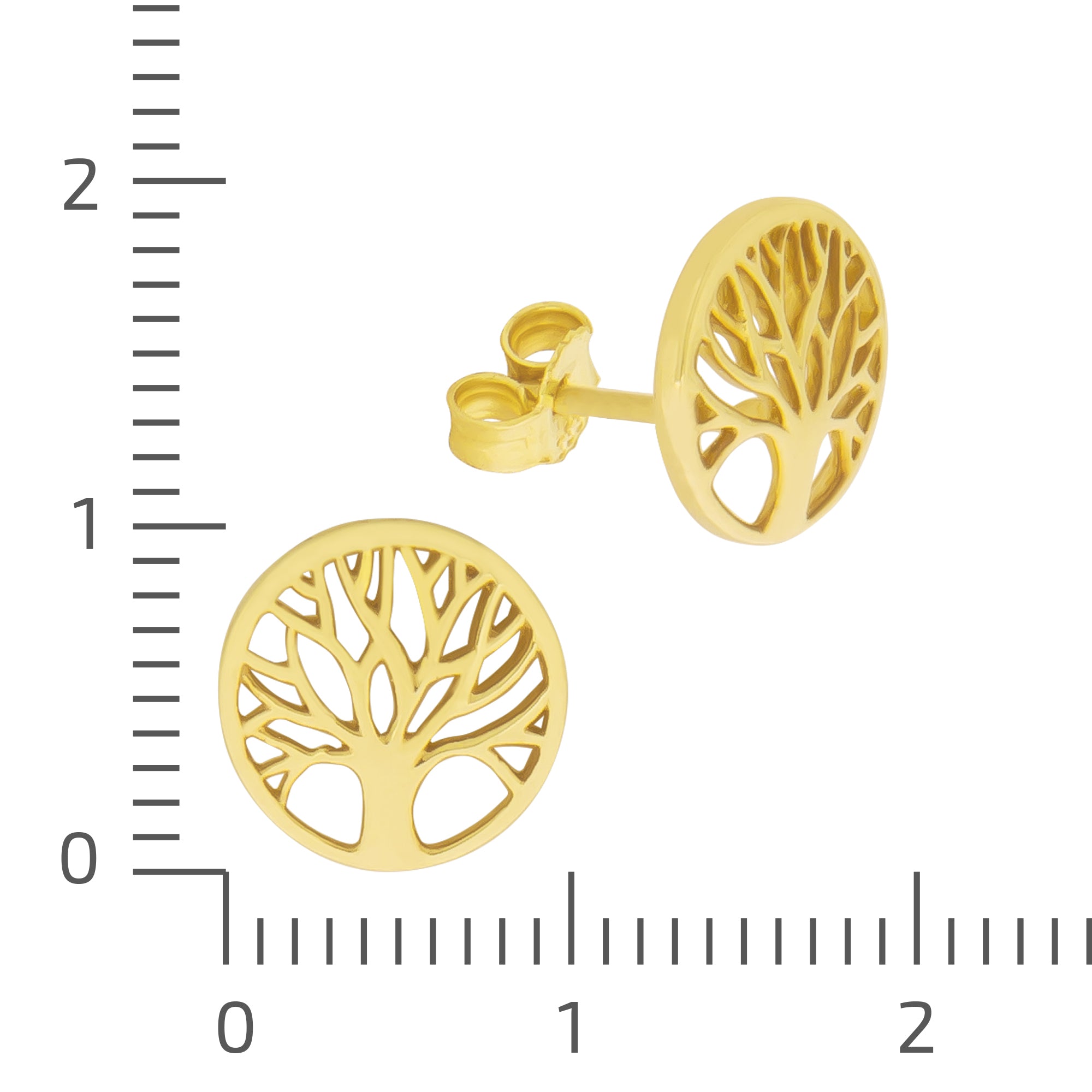 Ohrstecker 333 Gelbgold