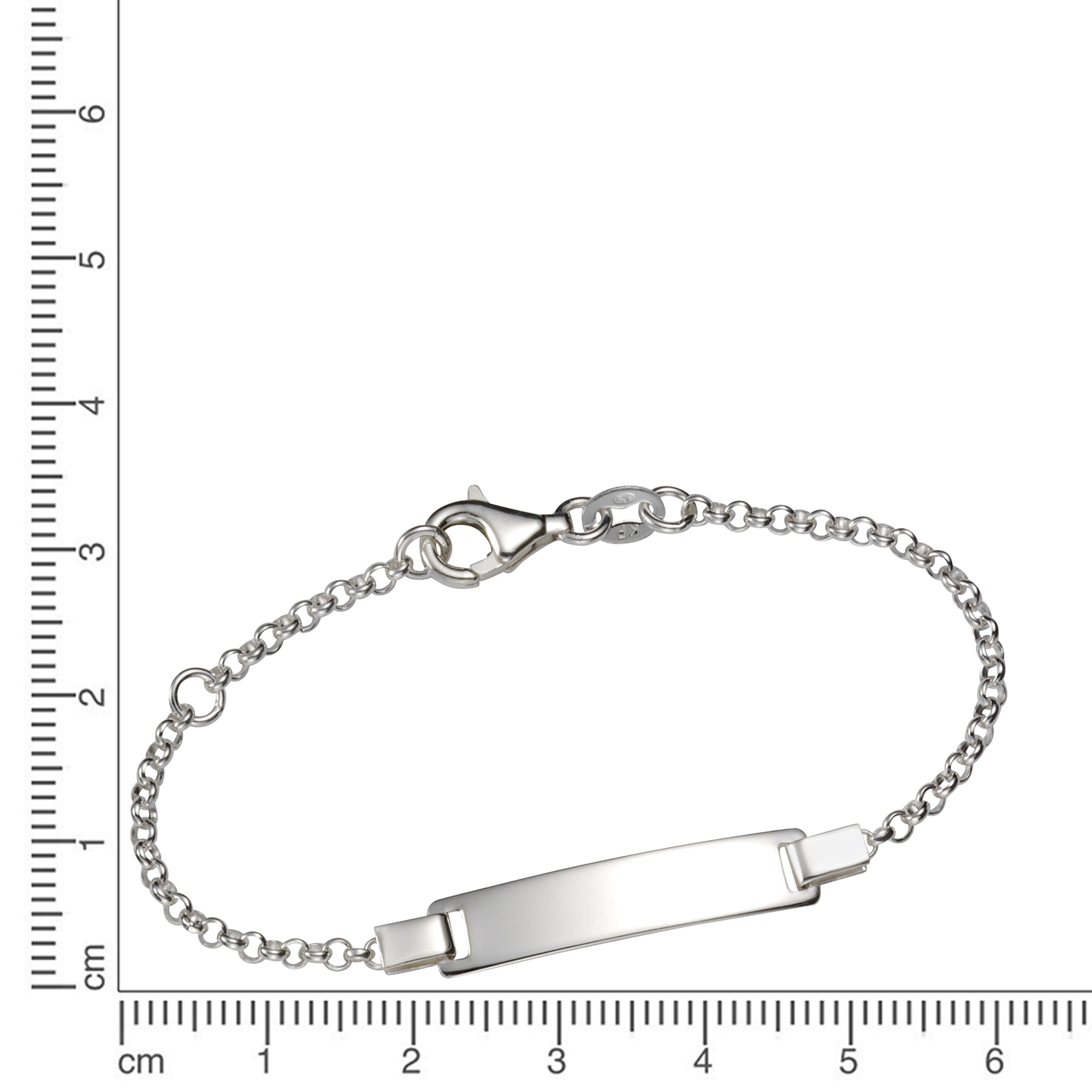 Armband 925 Sterling Silber glanz 13/15cm Gravur Namen 8 Buchstaben