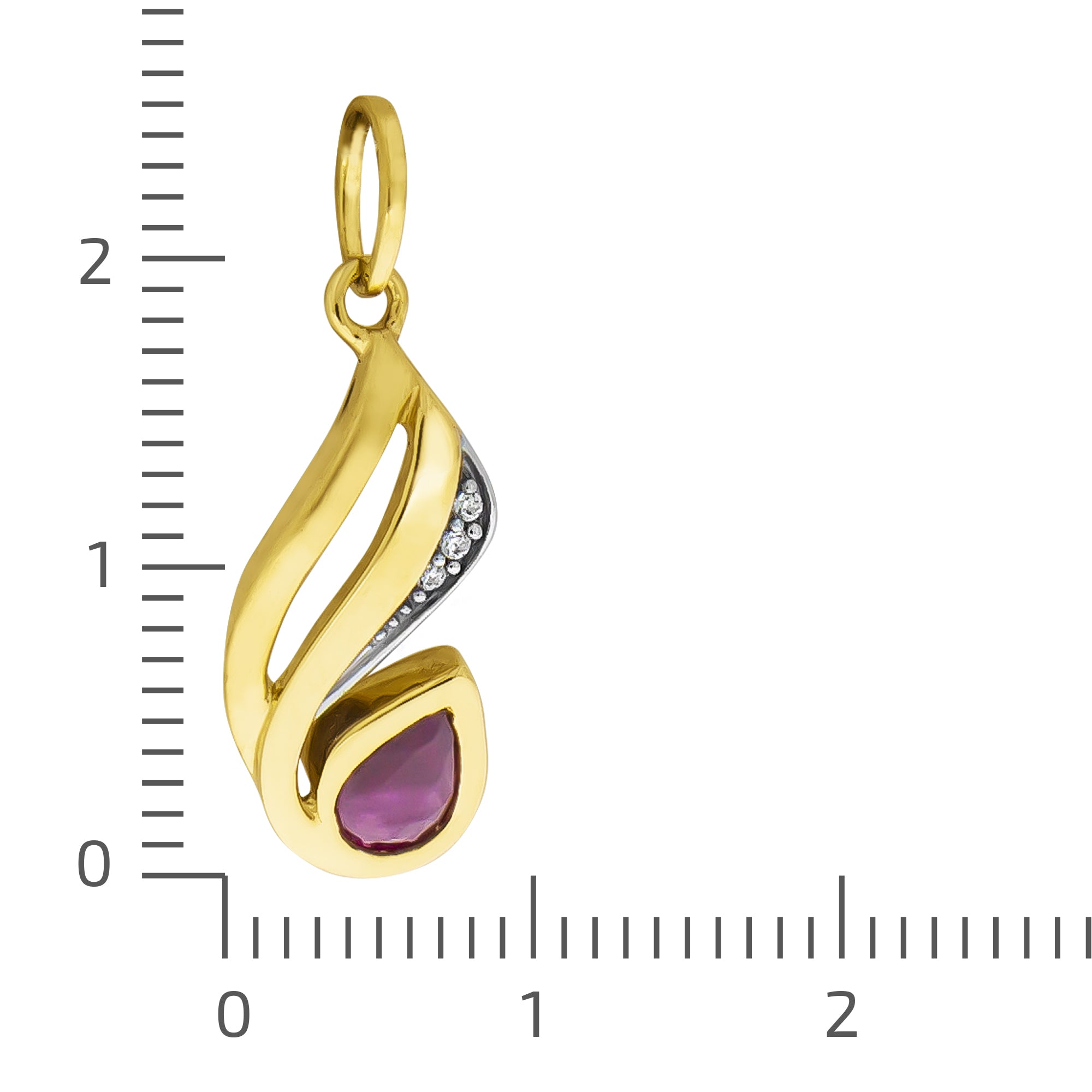 Anhänger 333 Gelbgold bicolor