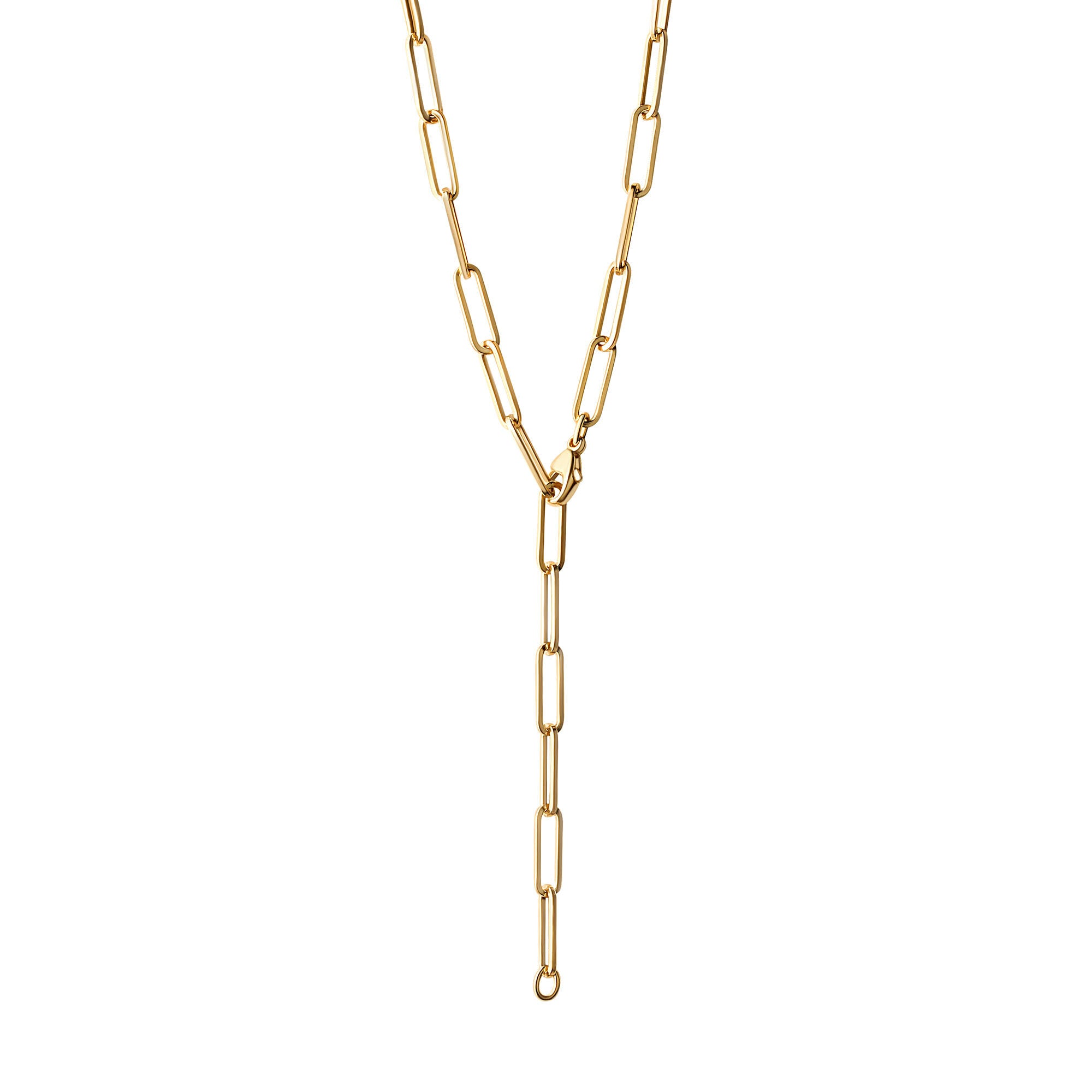 Collier 925/- Sterling Silber vergoldet Gliederkette 55 cm