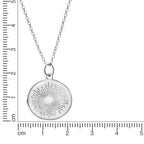 Anhänger mit Kette 925/- Sterling Silber rhodiniert