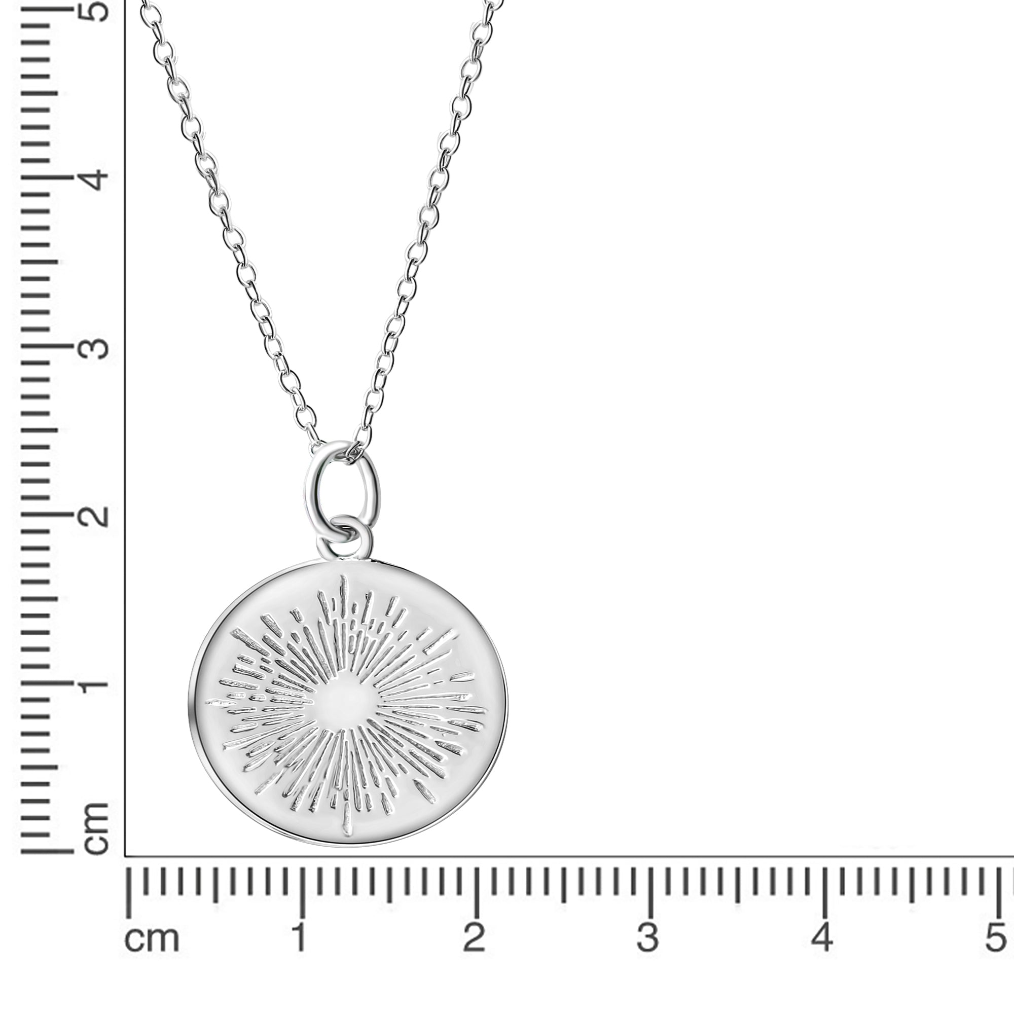 Anhänger mit Kette 925/- Sterling Silber rhodiniert