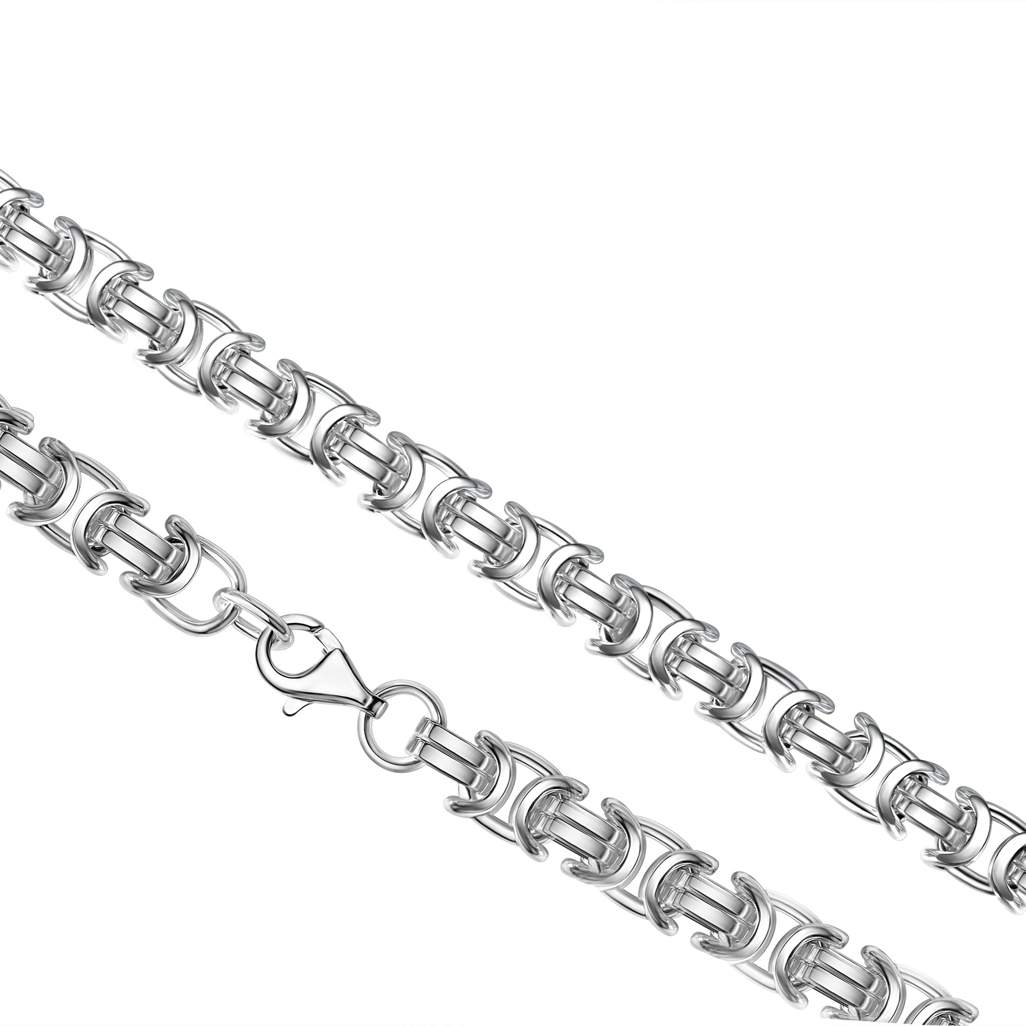 Armband 925/- Sterling Silber weiß  Etruskerarmband 23 cm
