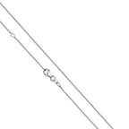 Ankerkette 333/- Weißgold 42+3cm