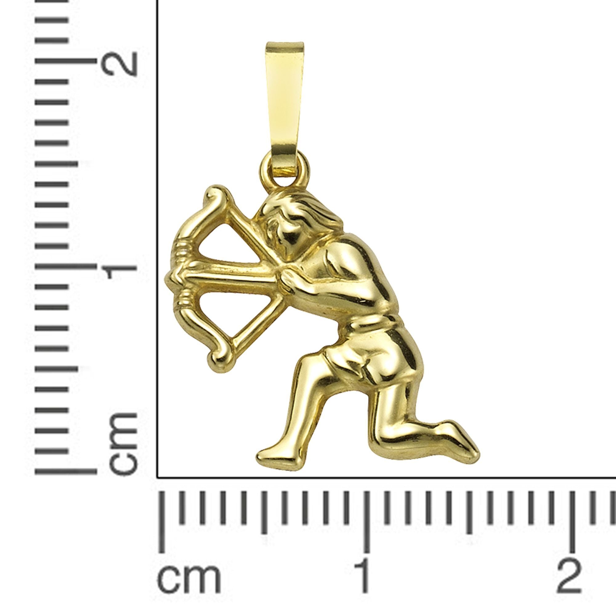 Anhänger Sternzeichen Schütze 585/- Gelbgold glanz