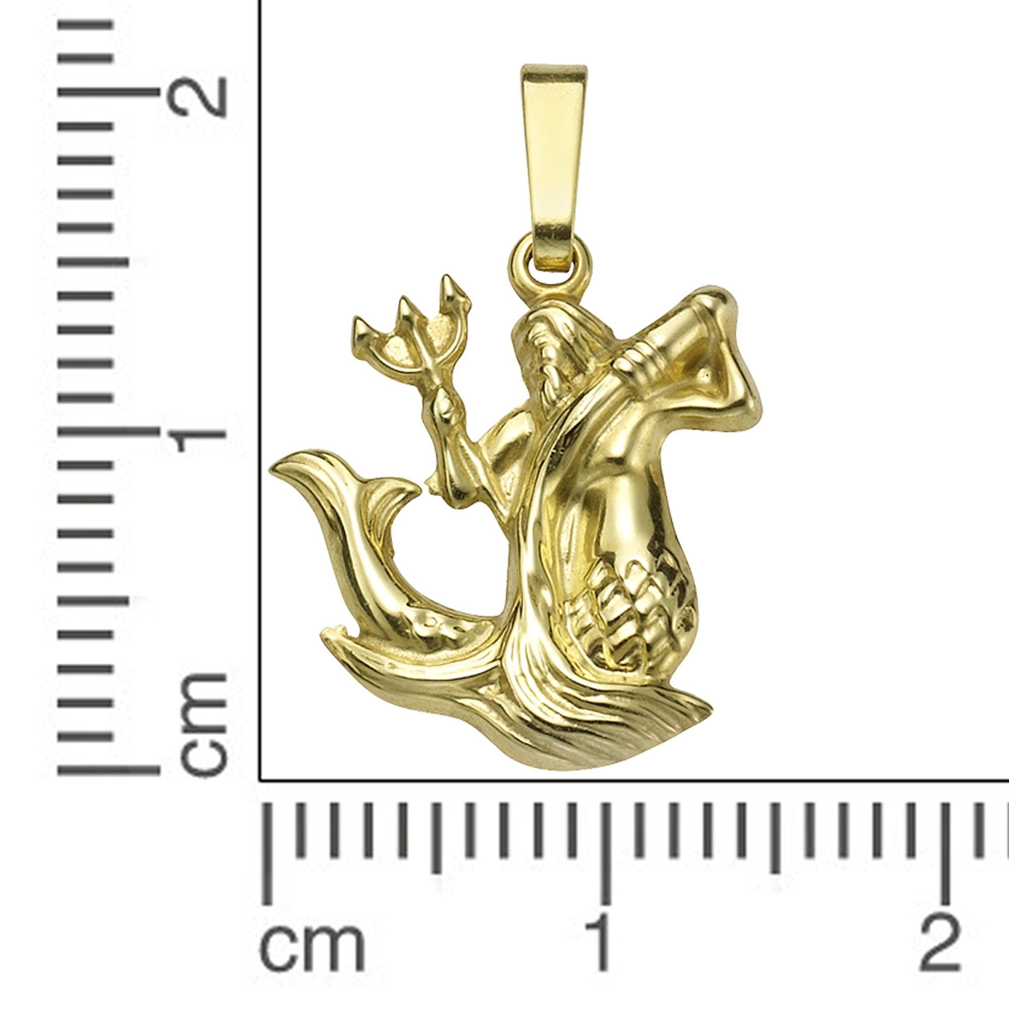 Anhänger Sternzeichen Wassermann 585/- Gelbgold glanz