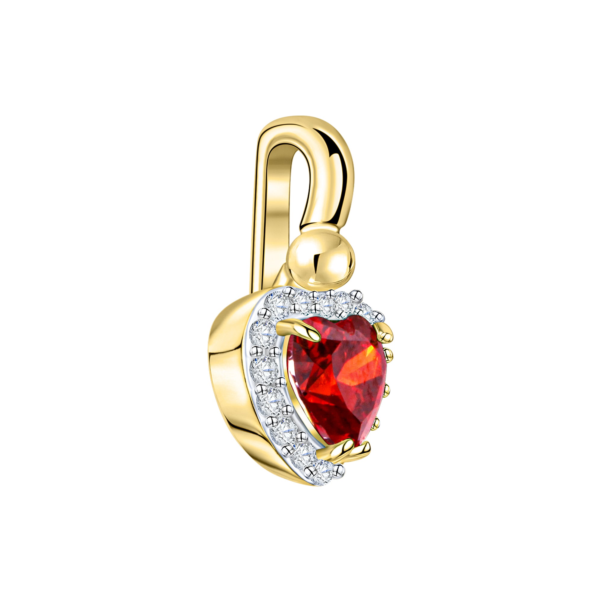 Anhänger 375/- Gelbgold bicolor Zirkonia