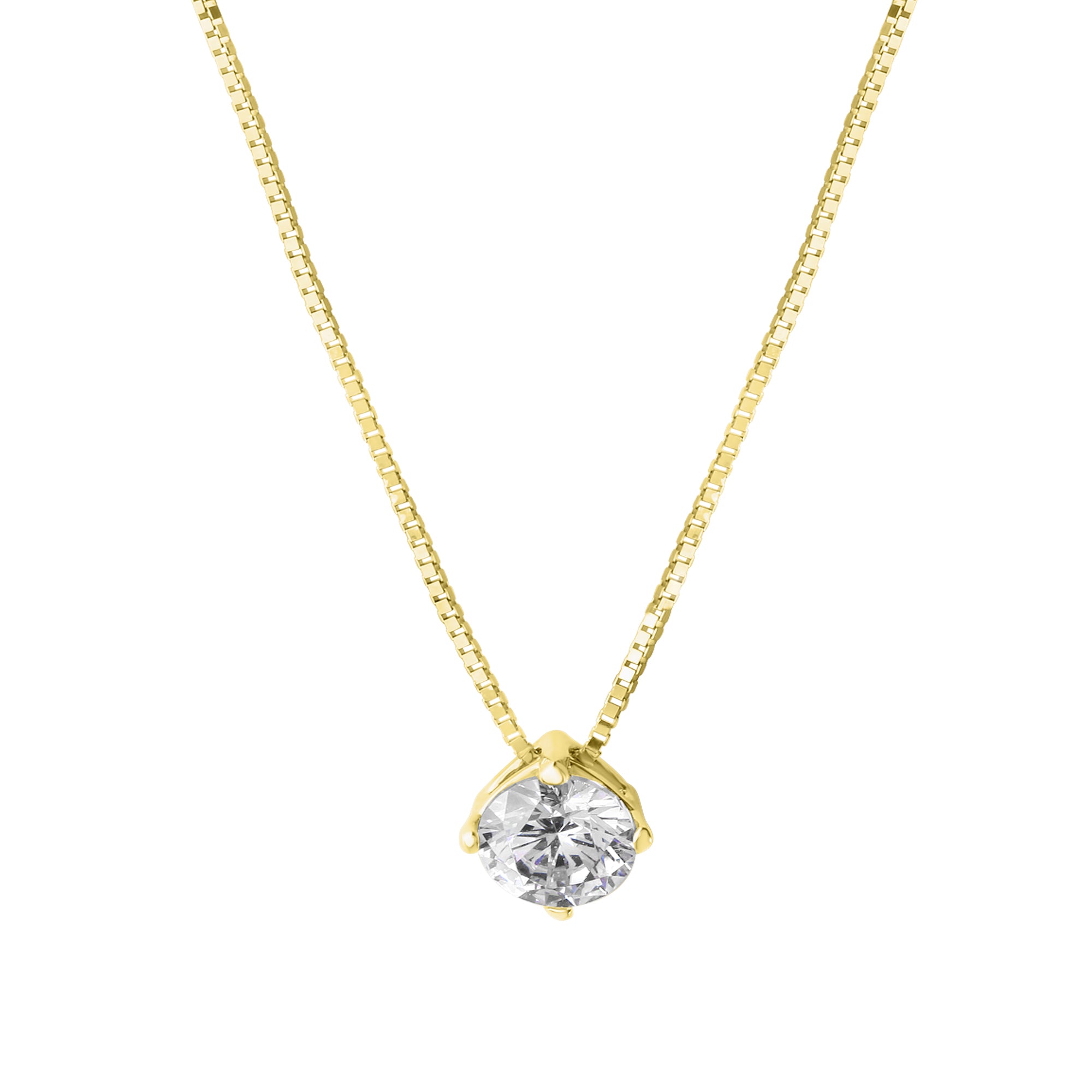Collier 375/- Gelbgold Zirkonia