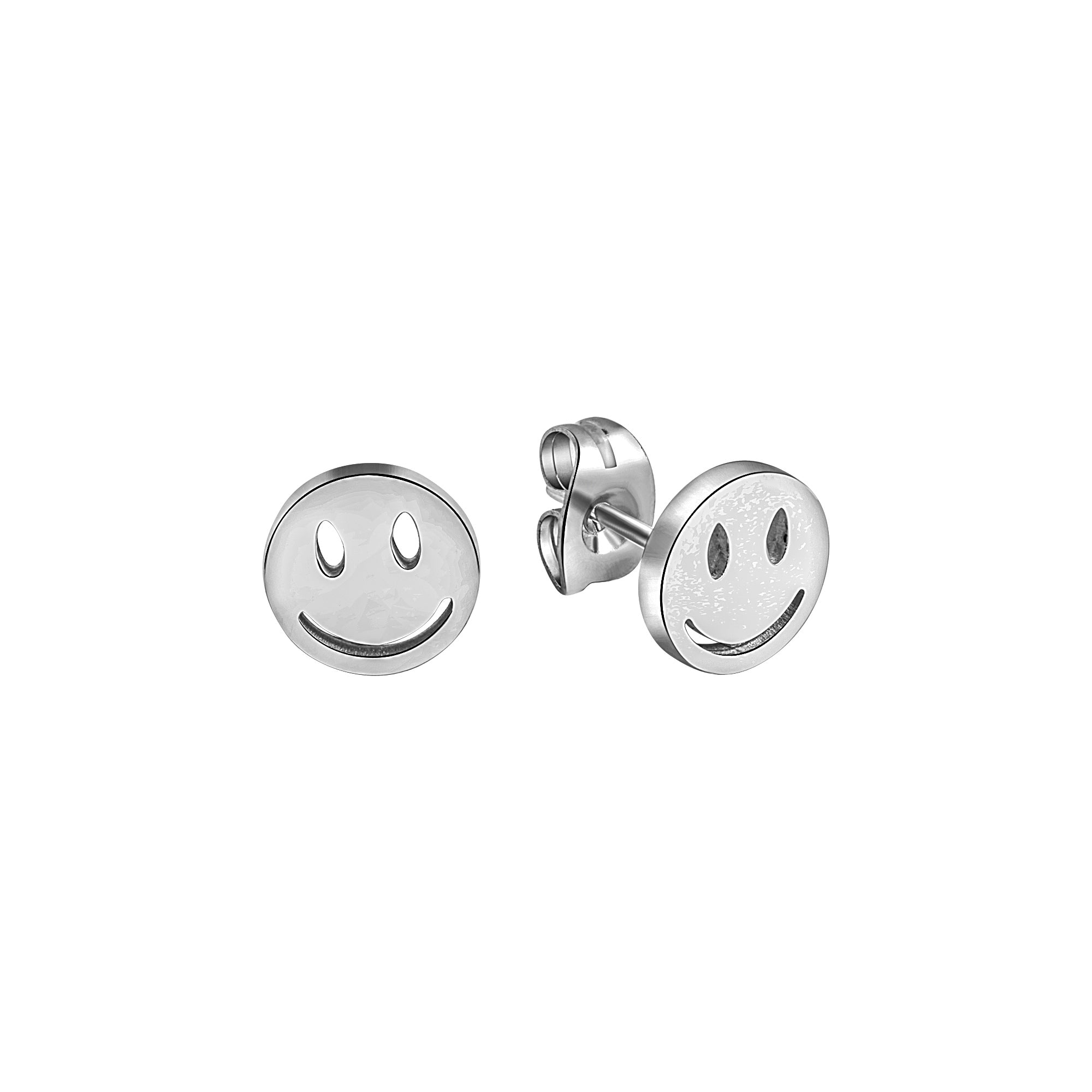 Ohrstecker Edelstahl Smiley