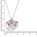 Anhänger mit Kette 925/- Sterling Silber rhodiniert