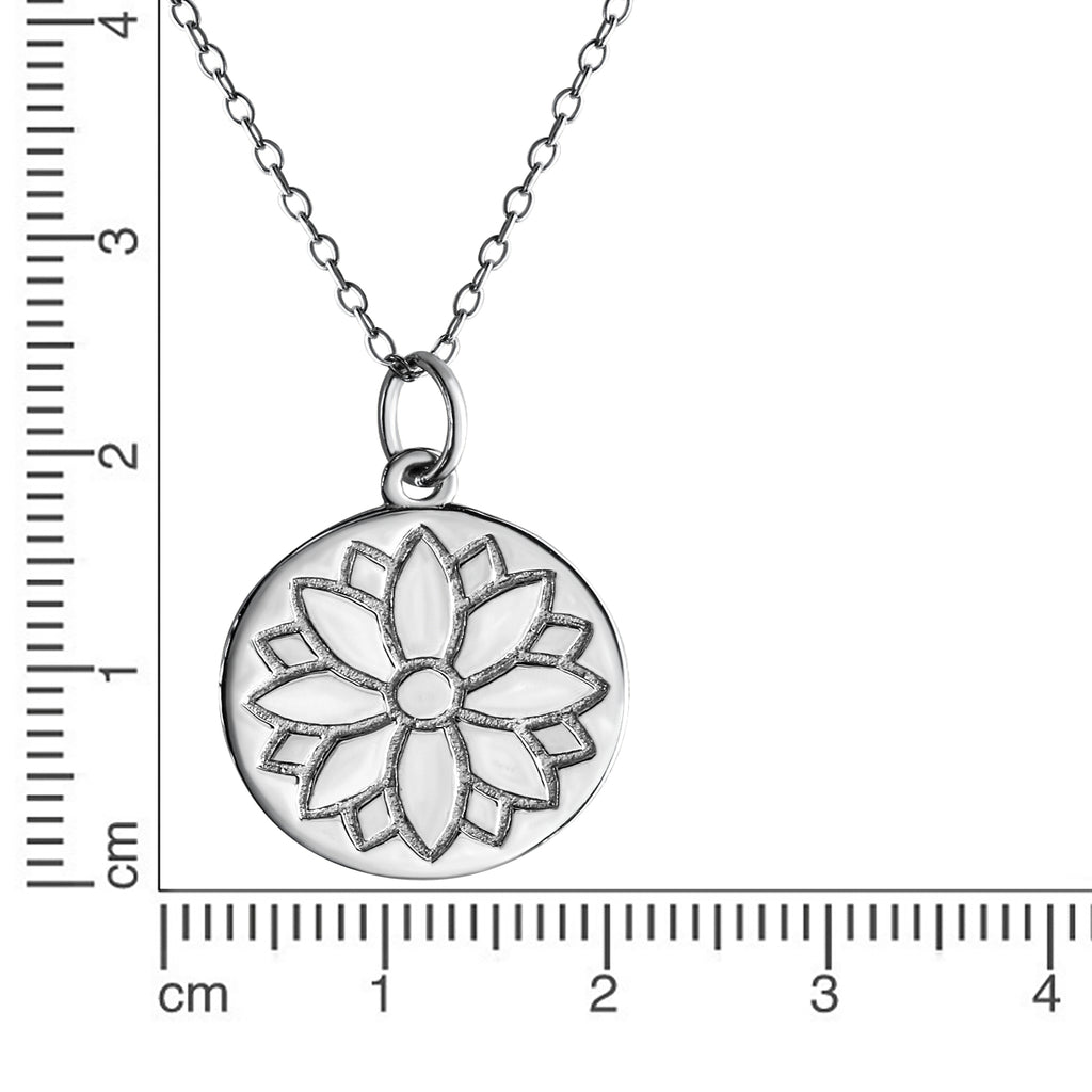 Anhänger mit Kette 925/- Sterling Silber rhodiniert