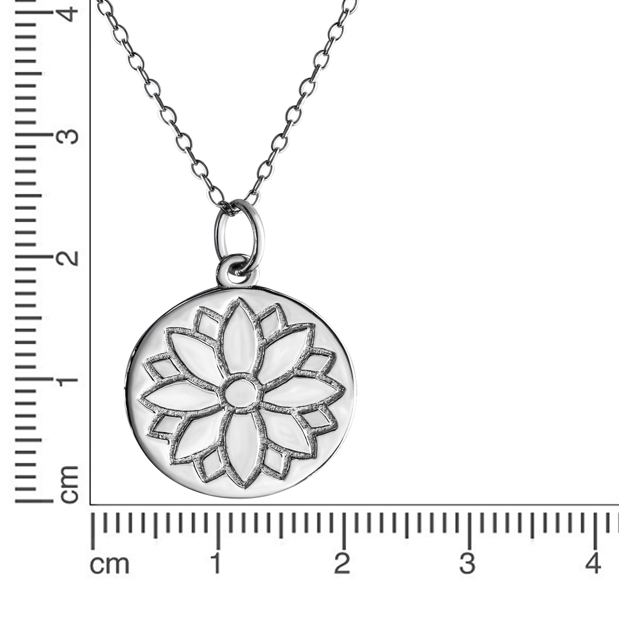Anhänger mit Kette 925/- Sterling Silber rhodiniert