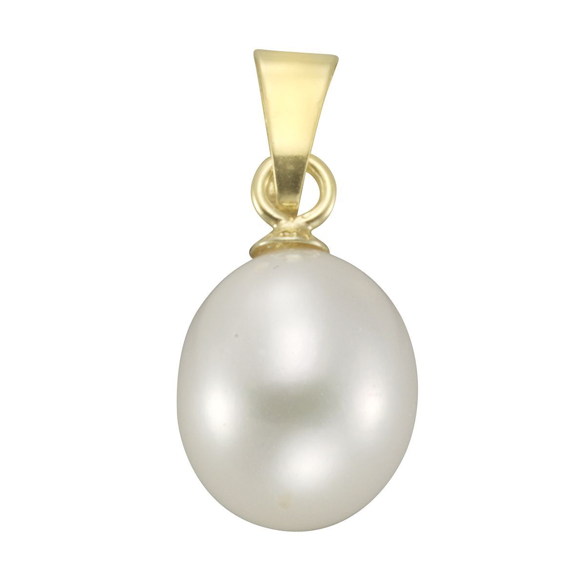 Anhänger 375/-  Gelbgold Süßwasserzuchtperle 8-9mm