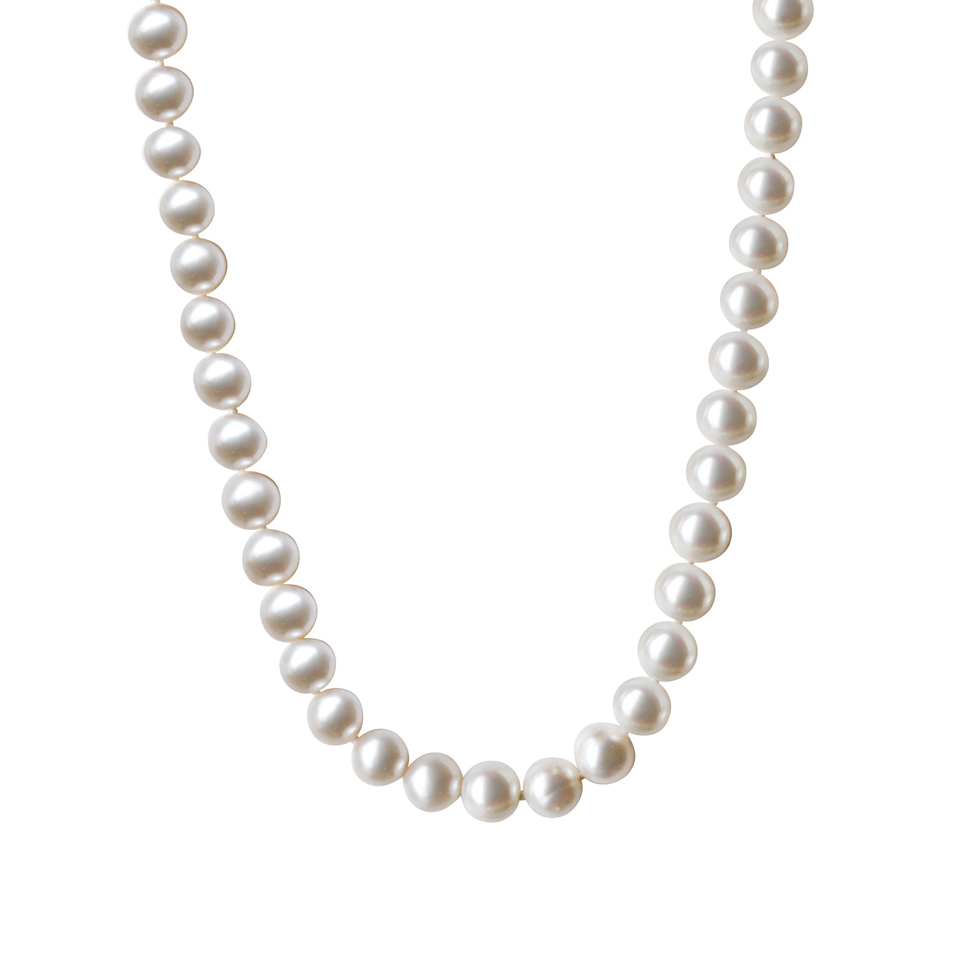 Collier 375/- Gelbgold Süßwasserzuchtperle  7,5-8mm