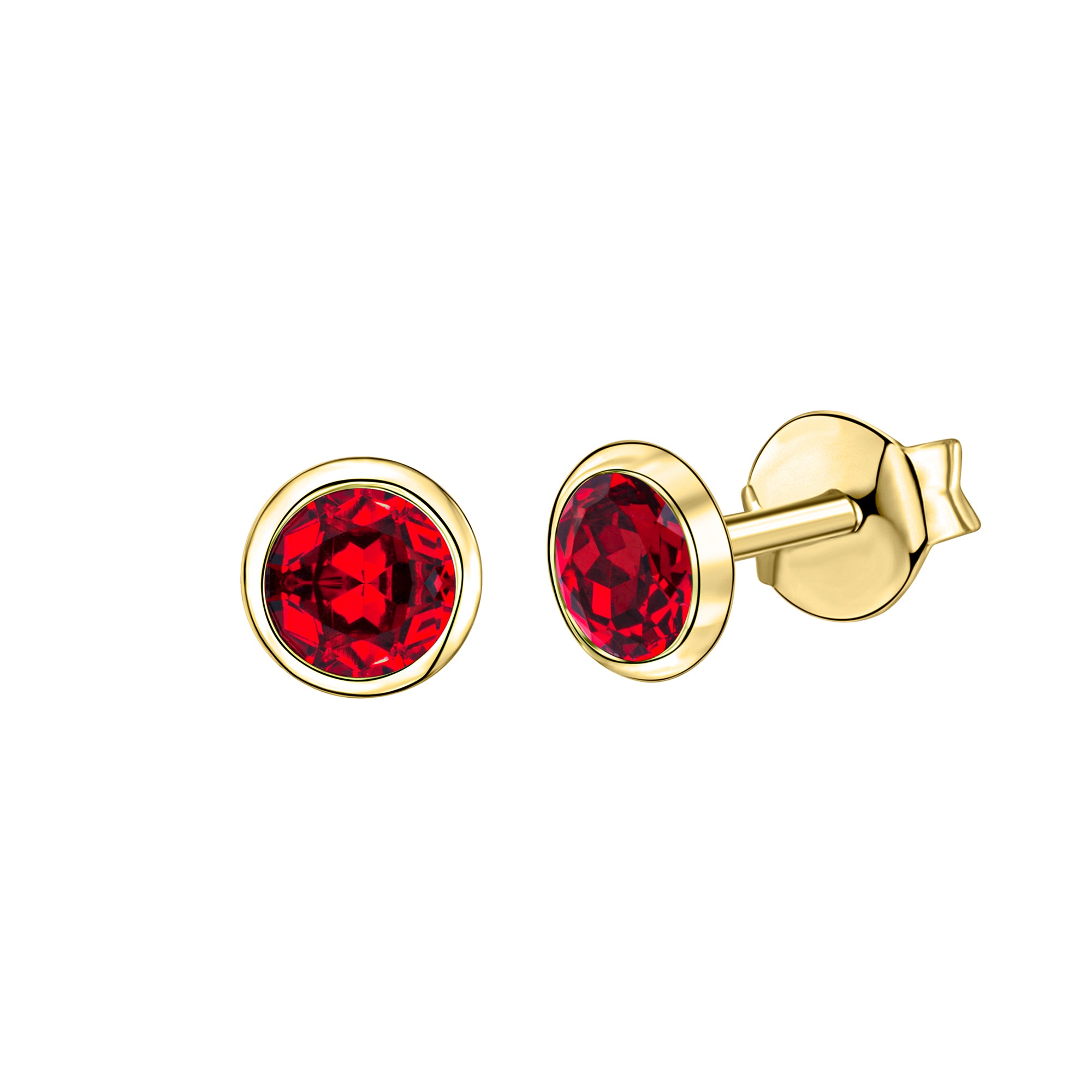 Ohrstecker 585/- Gelbgold Granat
