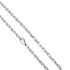 Collier 925/- Sterling Silber weiß Gliederkette 50 cm