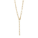 Collier 925/- Sterlingsilber vergoldet Gliederkette glanz 50 cm