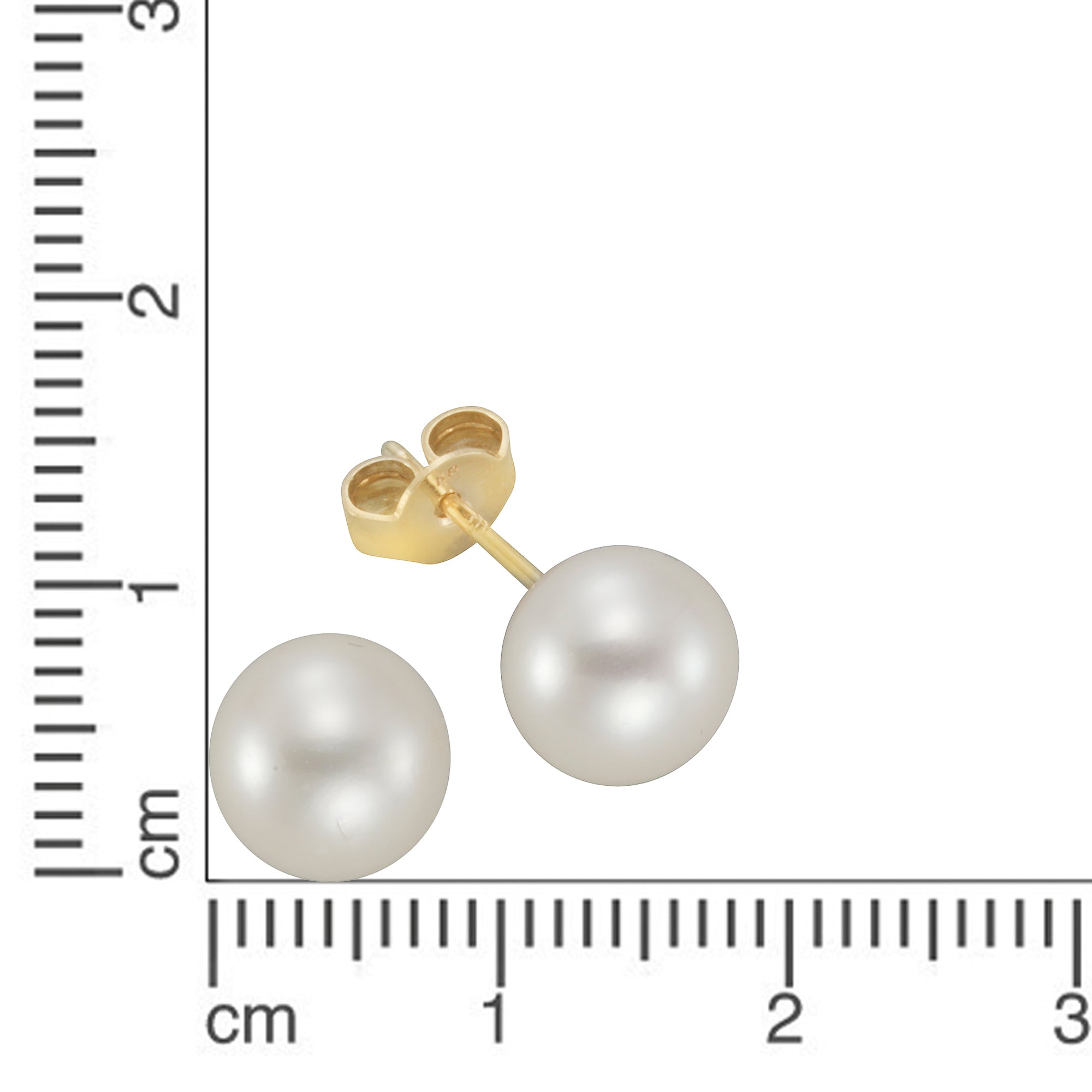 Ohrstecker 585/- Gelbgold Perle
