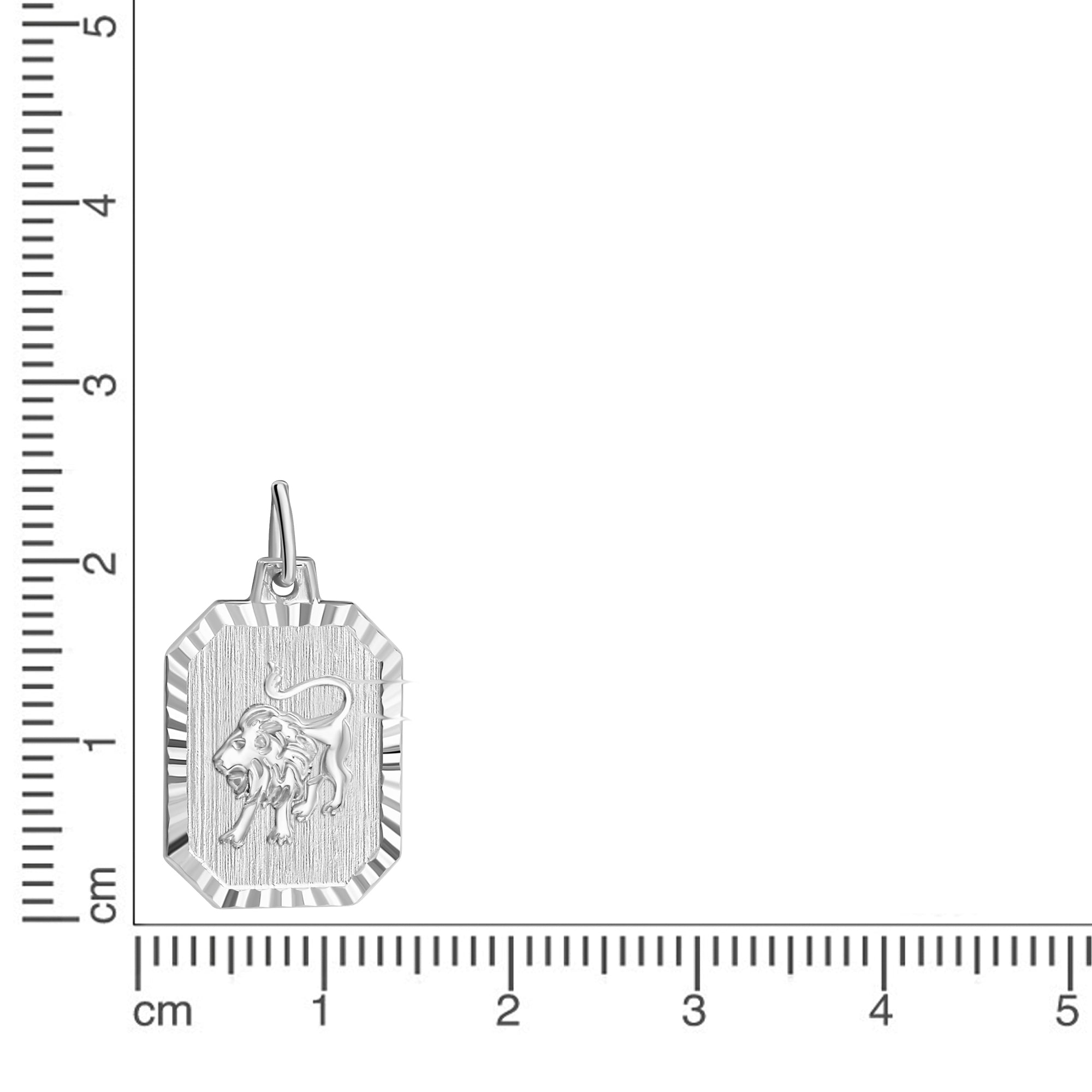 Anhänger Sternzeichen Löwe 925-Sterling Silber rhodiniert