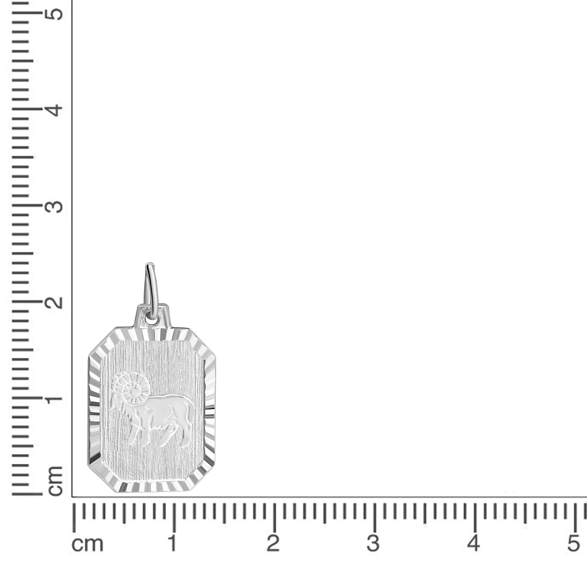 Anhänger Sternzeichen Widder 925-Sterling Silber rhodiniert