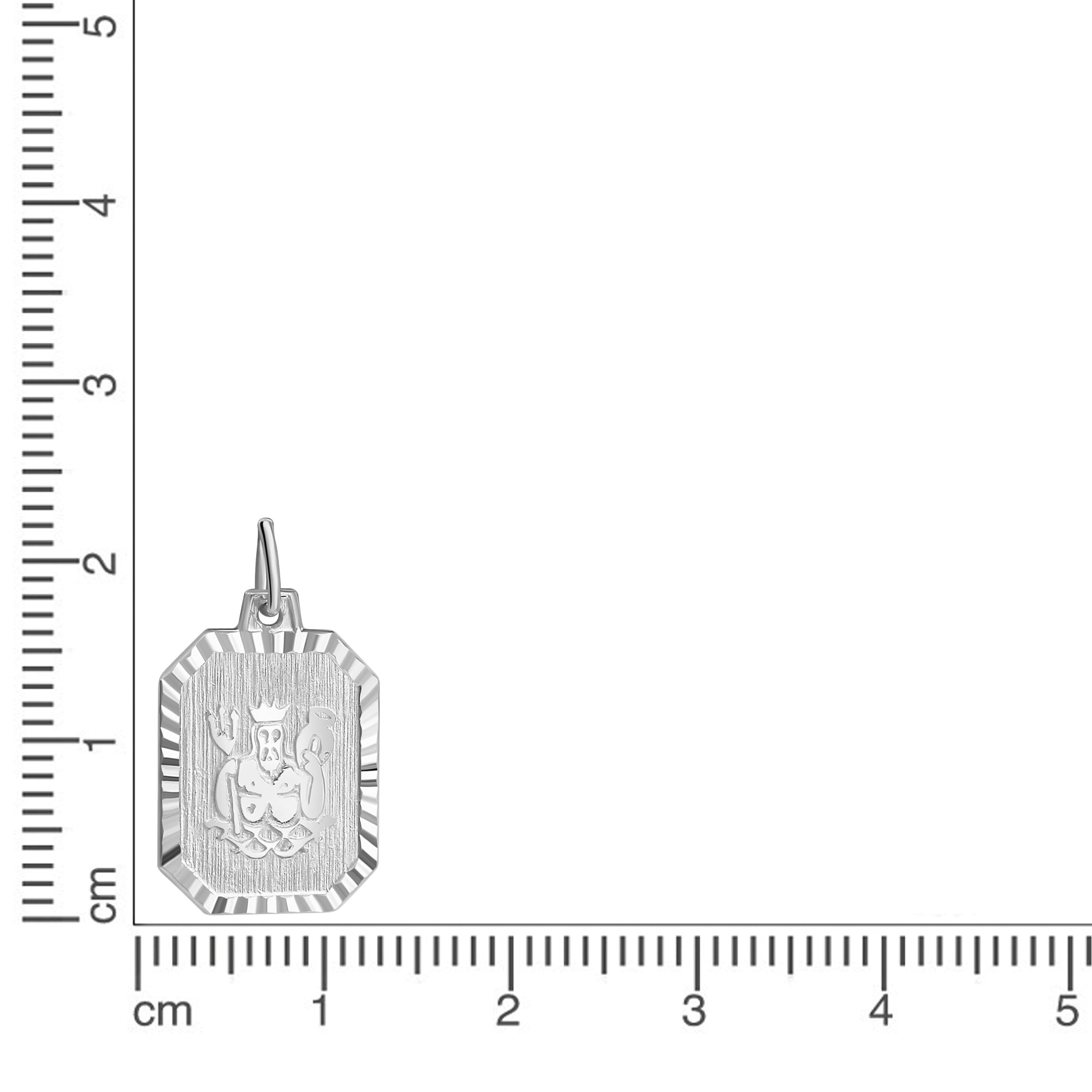 Anhänger Sternzeichen Wassermann 925-Sterling Silber rhodiniert